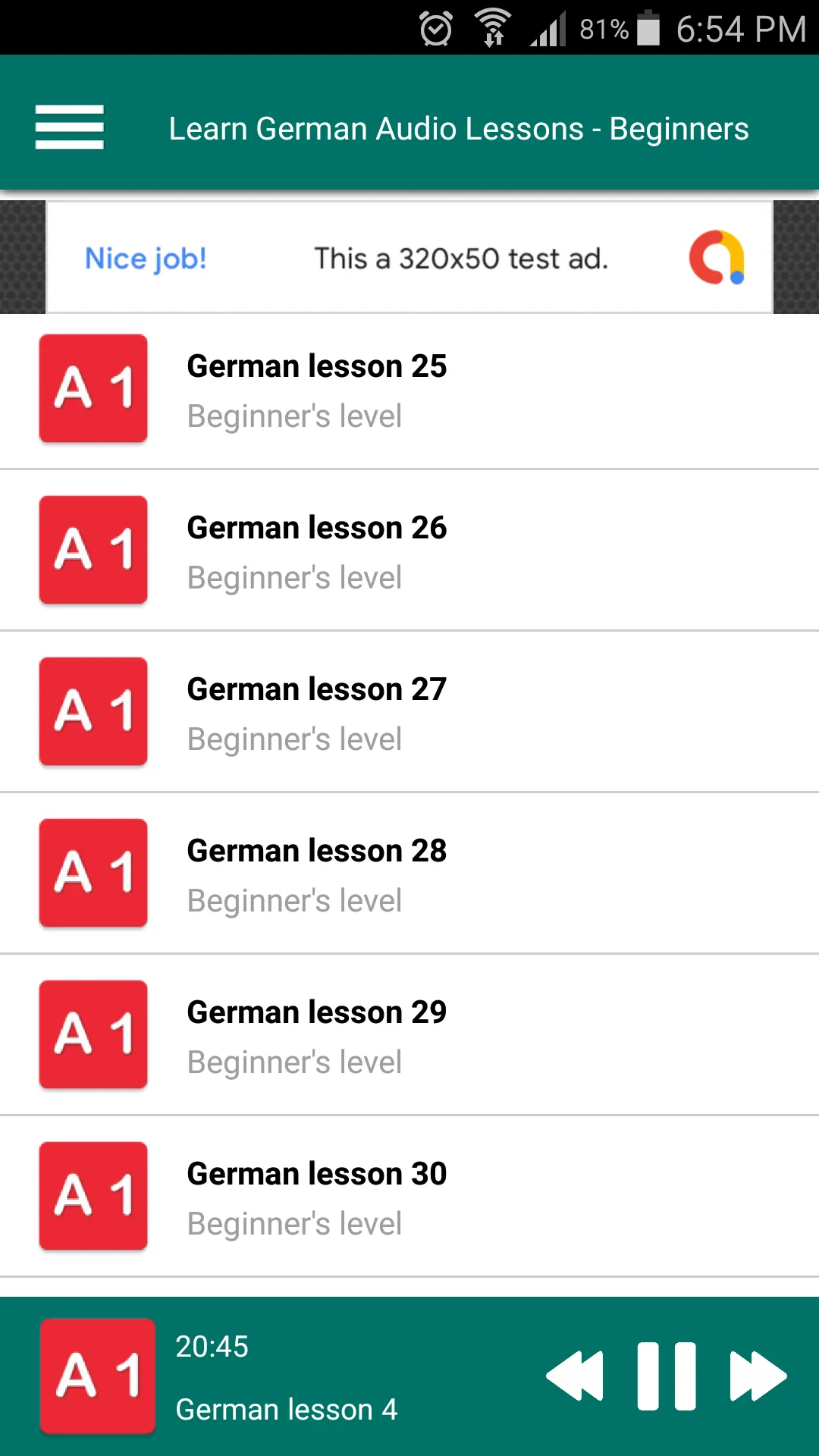 Learn German for Beginners - F | Indus Appstore | Screenshot