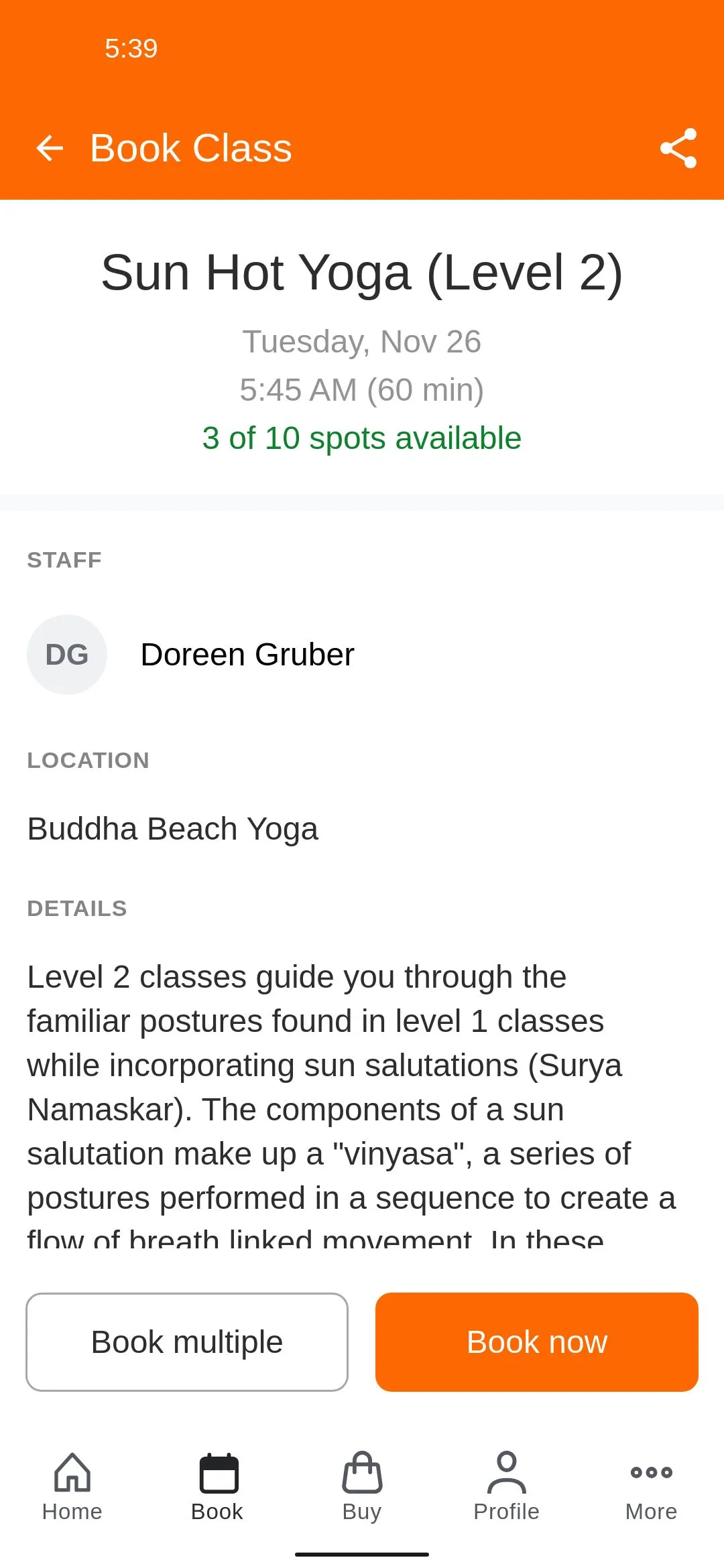 Buddha Beach Hot Yoga & Co. | Indus Appstore | Screenshot