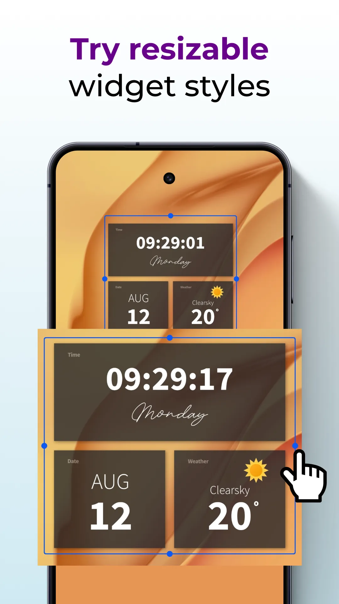 Android Clock Widgets | Indus Appstore | Screenshot