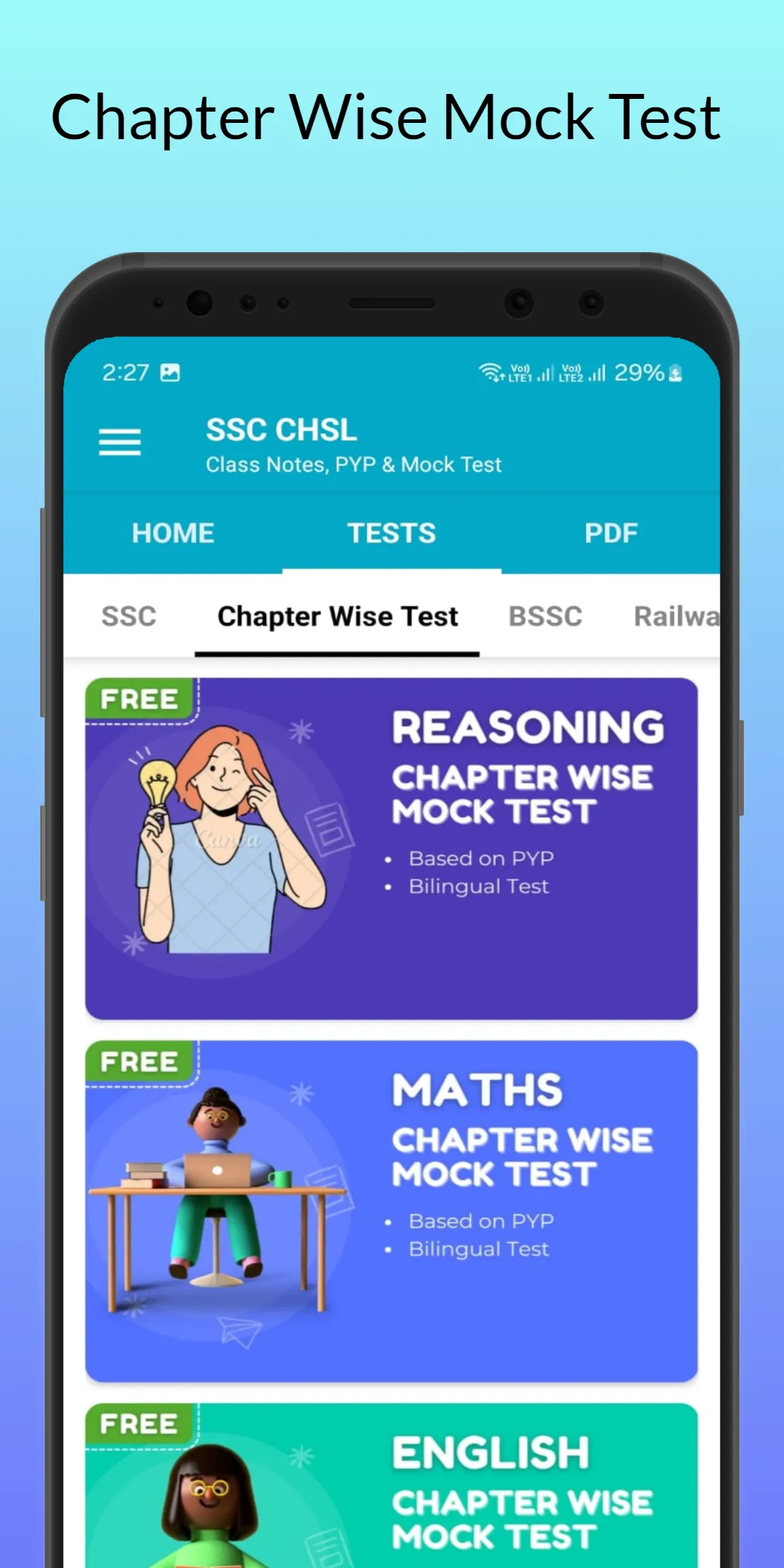 SSC CHSL Mock Test Series 2024 | Indus Appstore | Screenshot