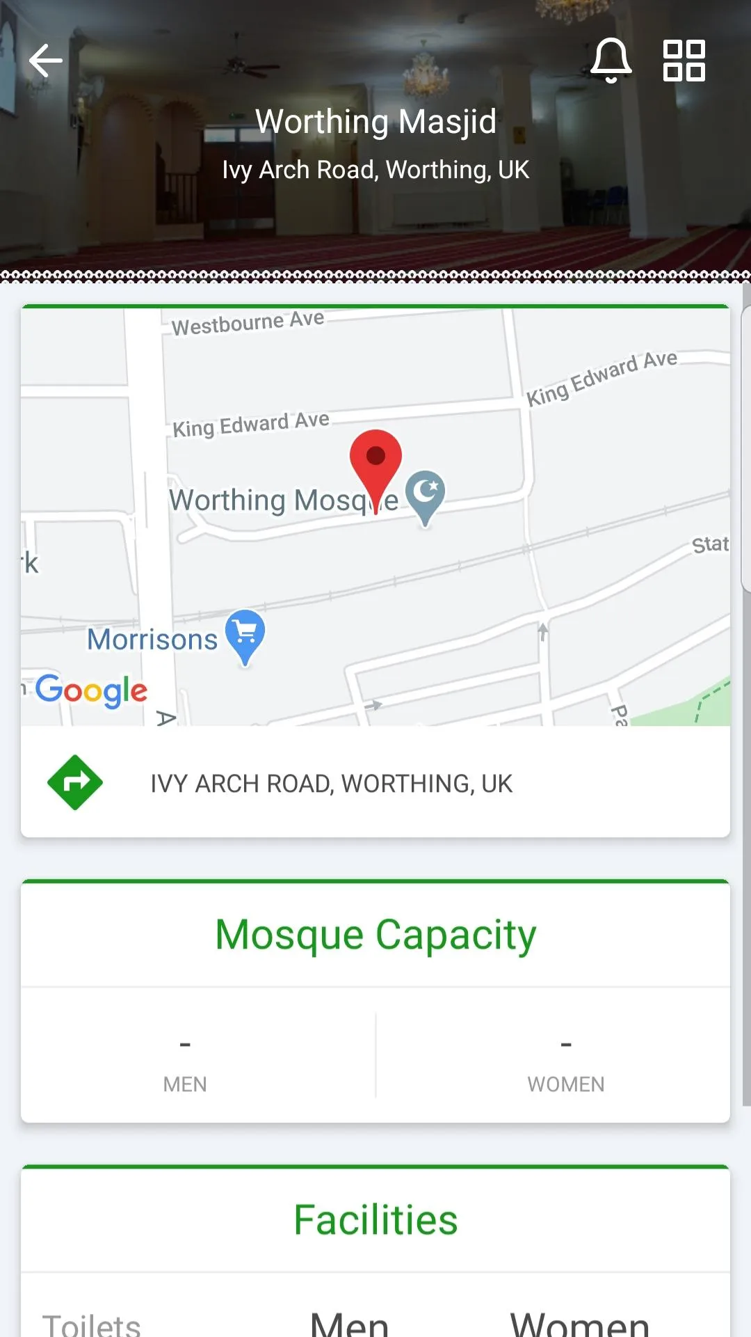 Worthing Masjid | Indus Appstore | Screenshot