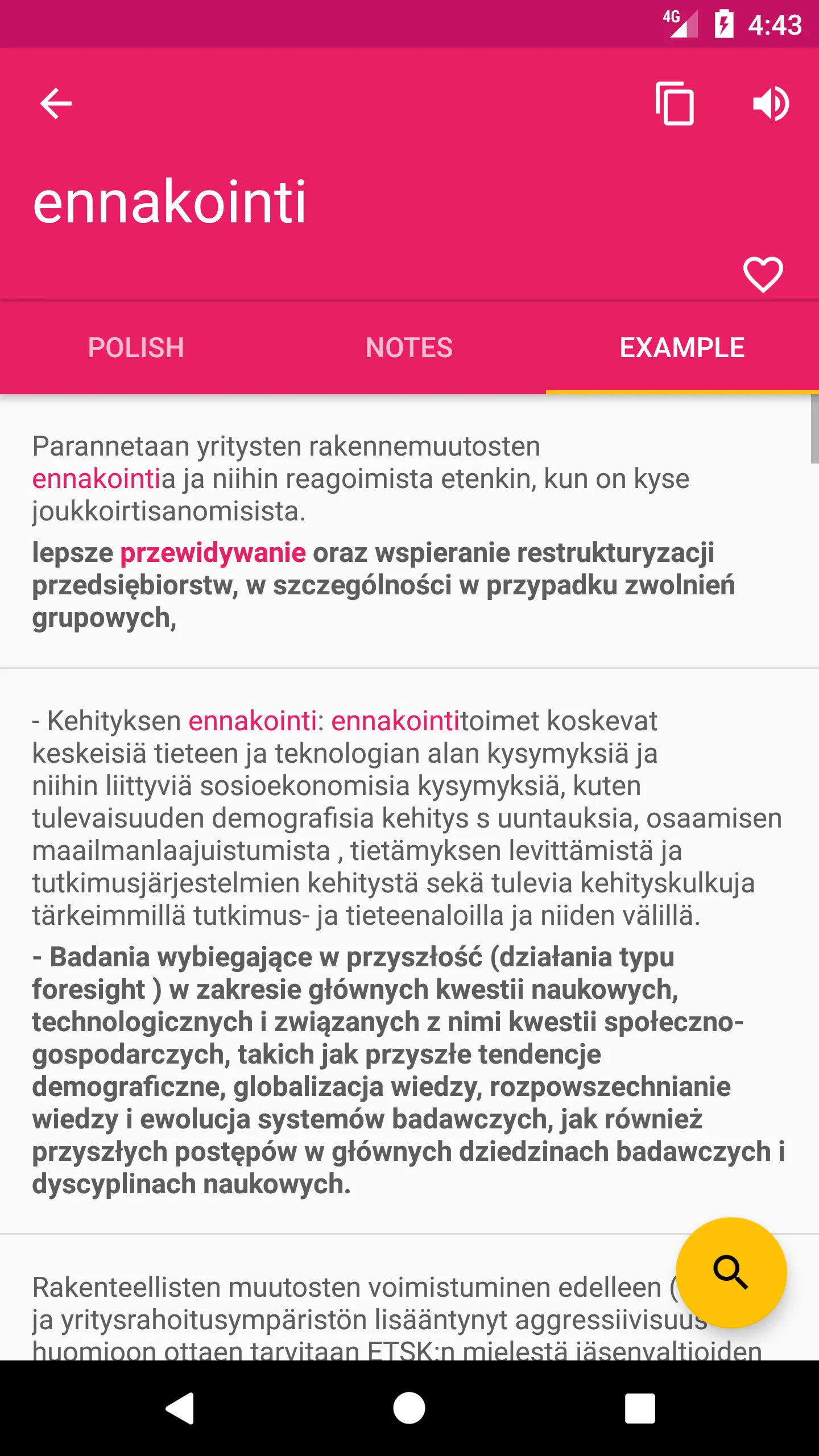 Finnish Polish Dictionary | Indus Appstore | Screenshot