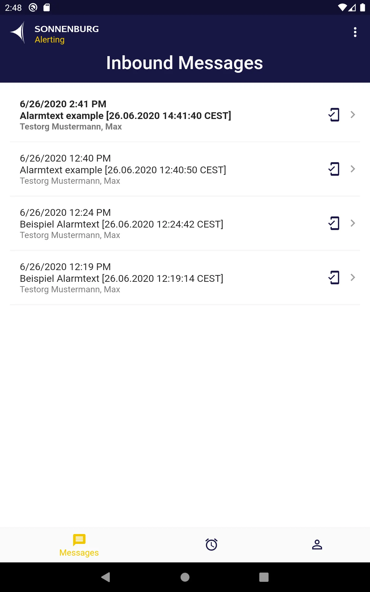 Sonnenburg Alerting | Indus Appstore | Screenshot