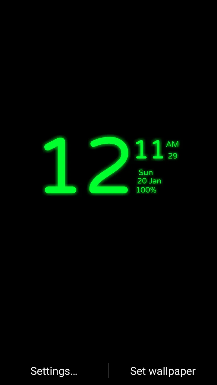 Digital Clock Wallpaper | Indus Appstore | Screenshot