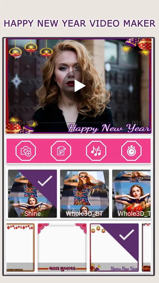 New Year Video Status Maker | Indus Appstore | Screenshot