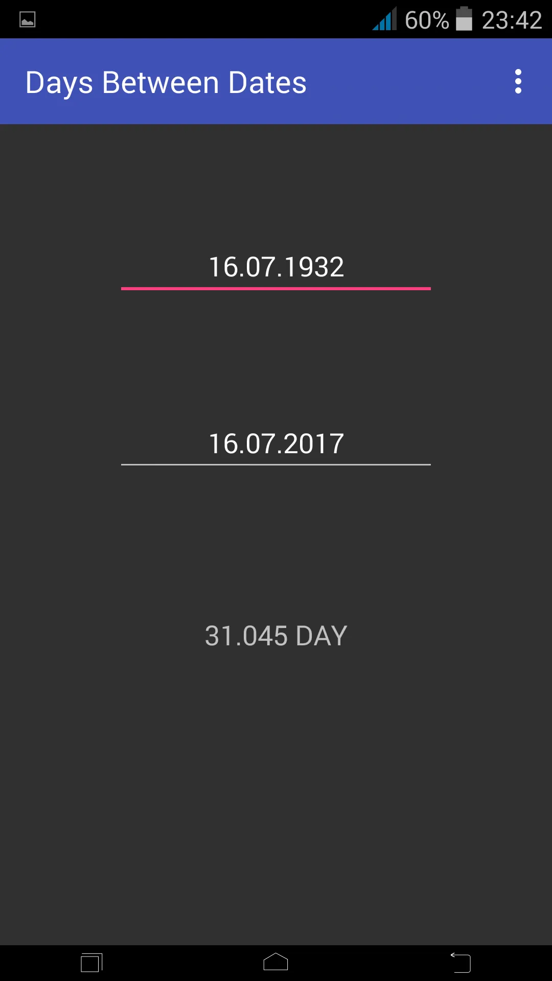 Days Between Dates | Indus Appstore | Screenshot