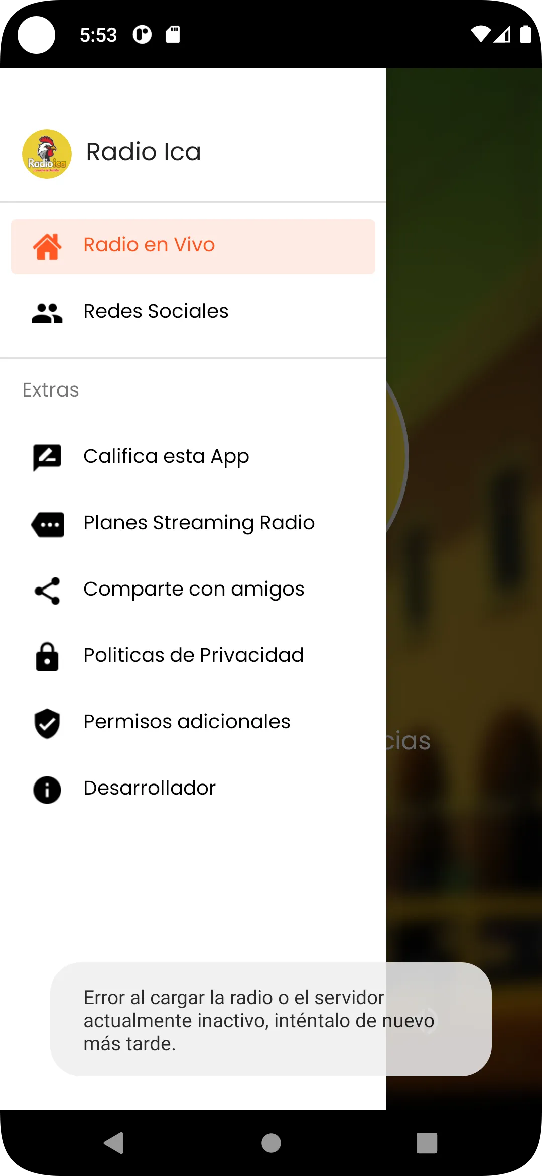 Radio Ica | Indus Appstore | Screenshot