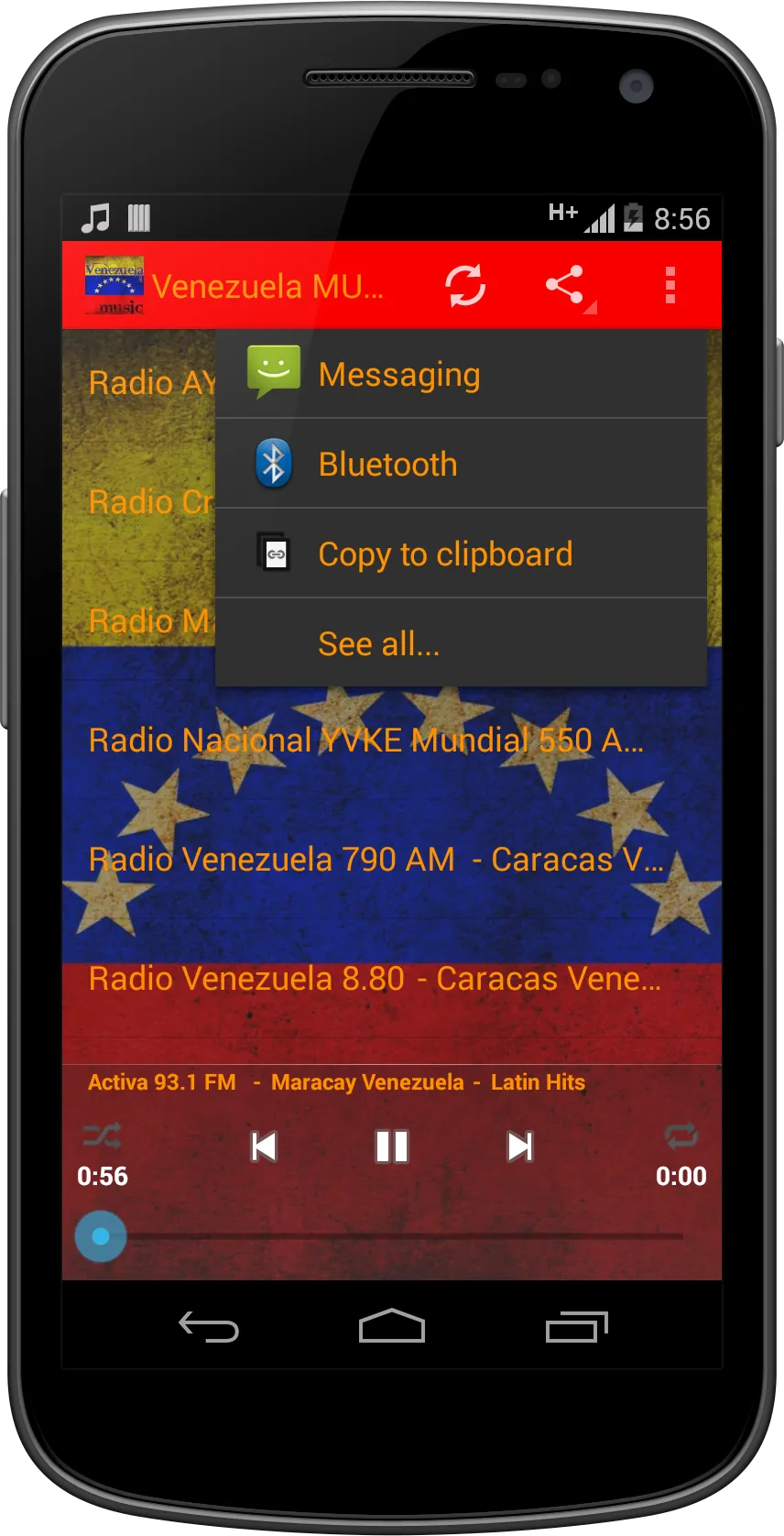 Venezuela MUSIC Radio | Indus Appstore | Screenshot