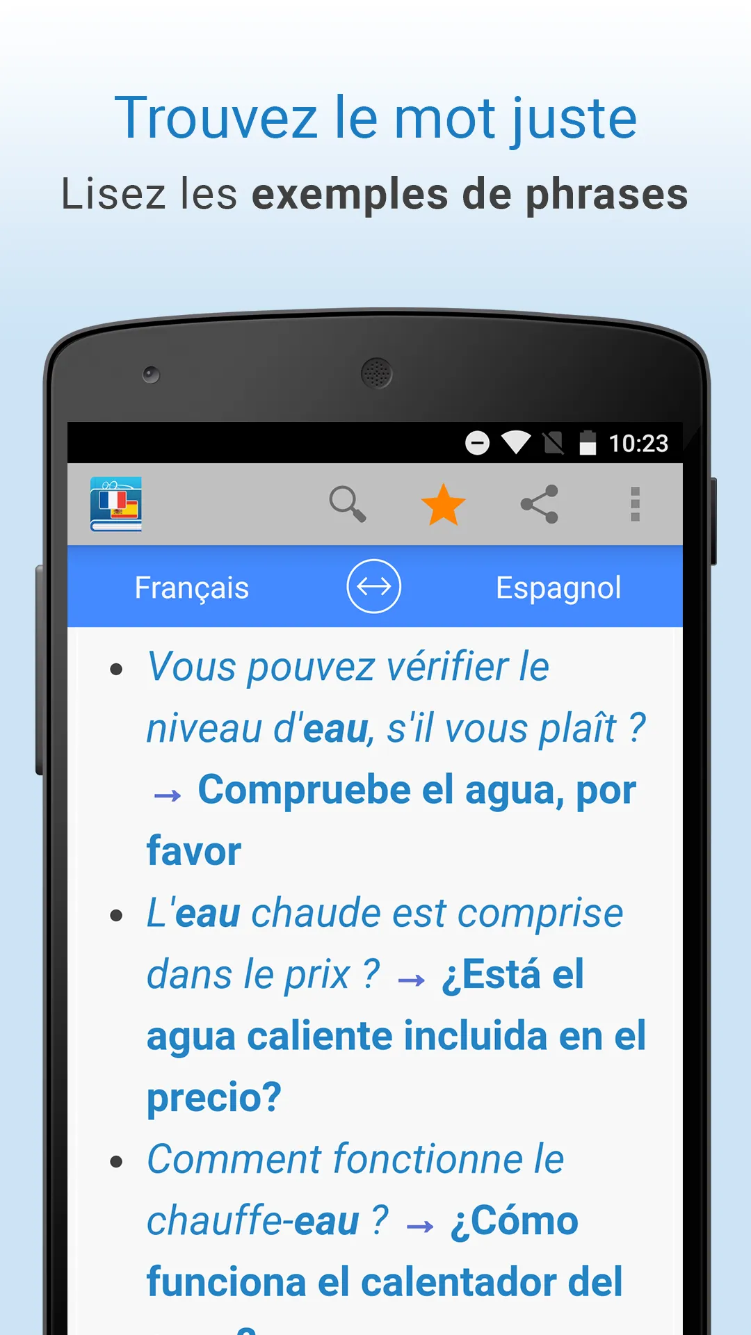 Français-Espagnol Traduction | Indus Appstore | Screenshot