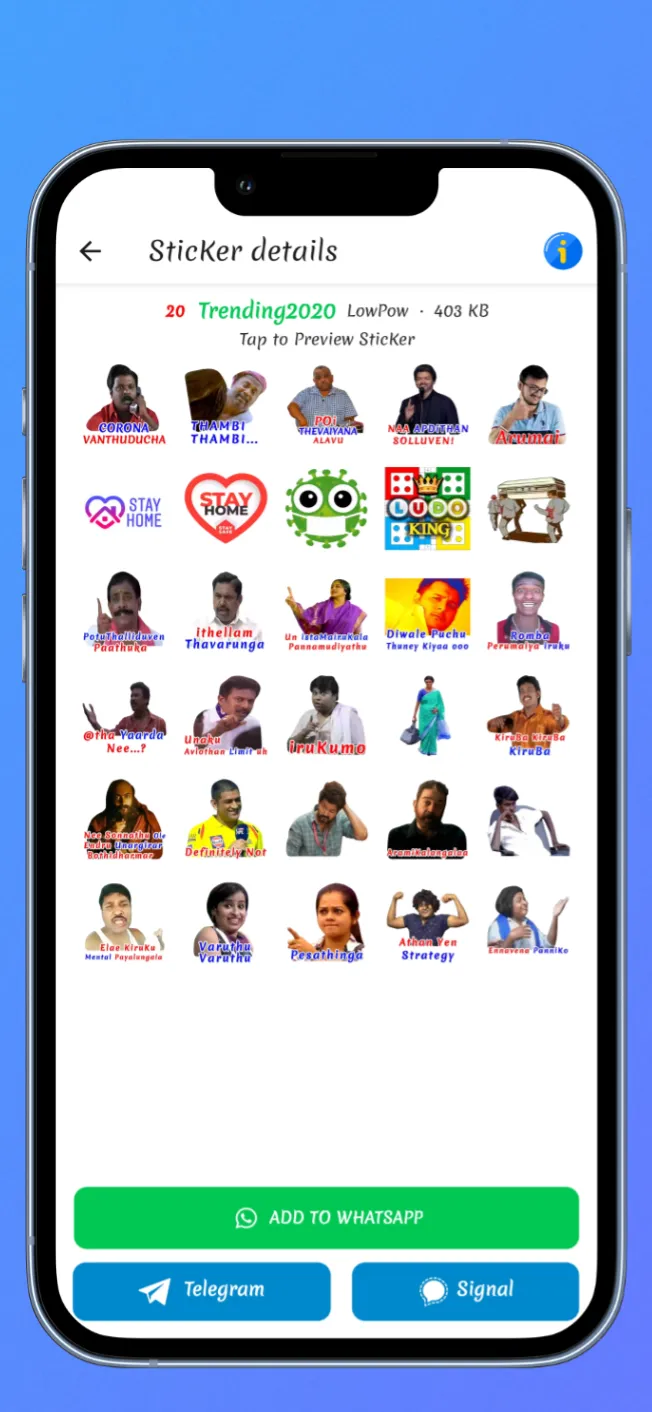 TamStick - Tamil Stickers | Indus Appstore | Screenshot