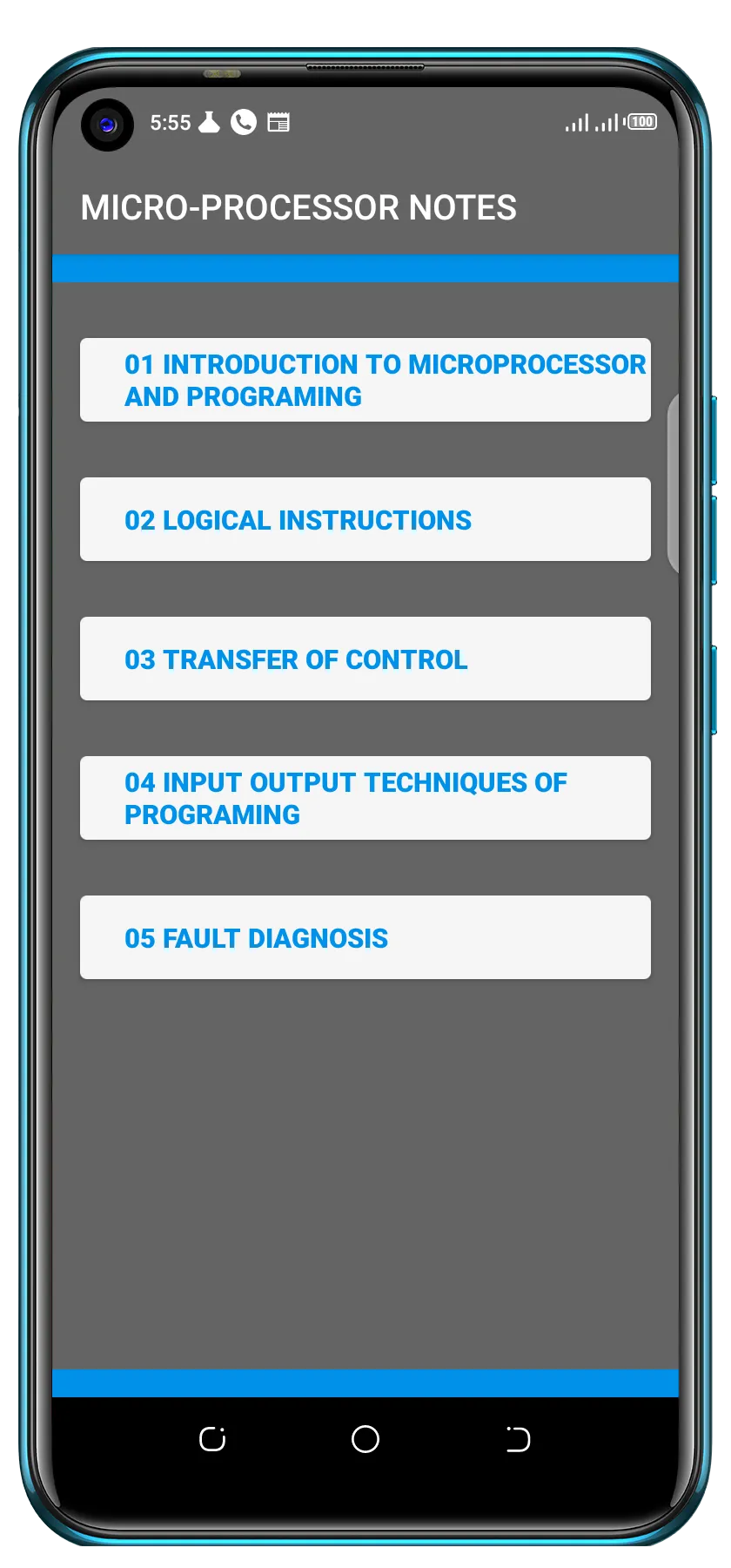 Microprocessor Notes App | Indus Appstore | Screenshot