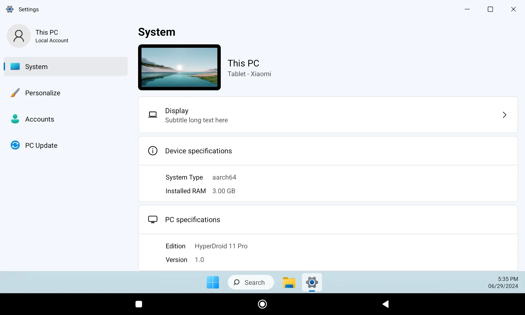 HyperDroid - PC Launcher | Indus Appstore | Screenshot