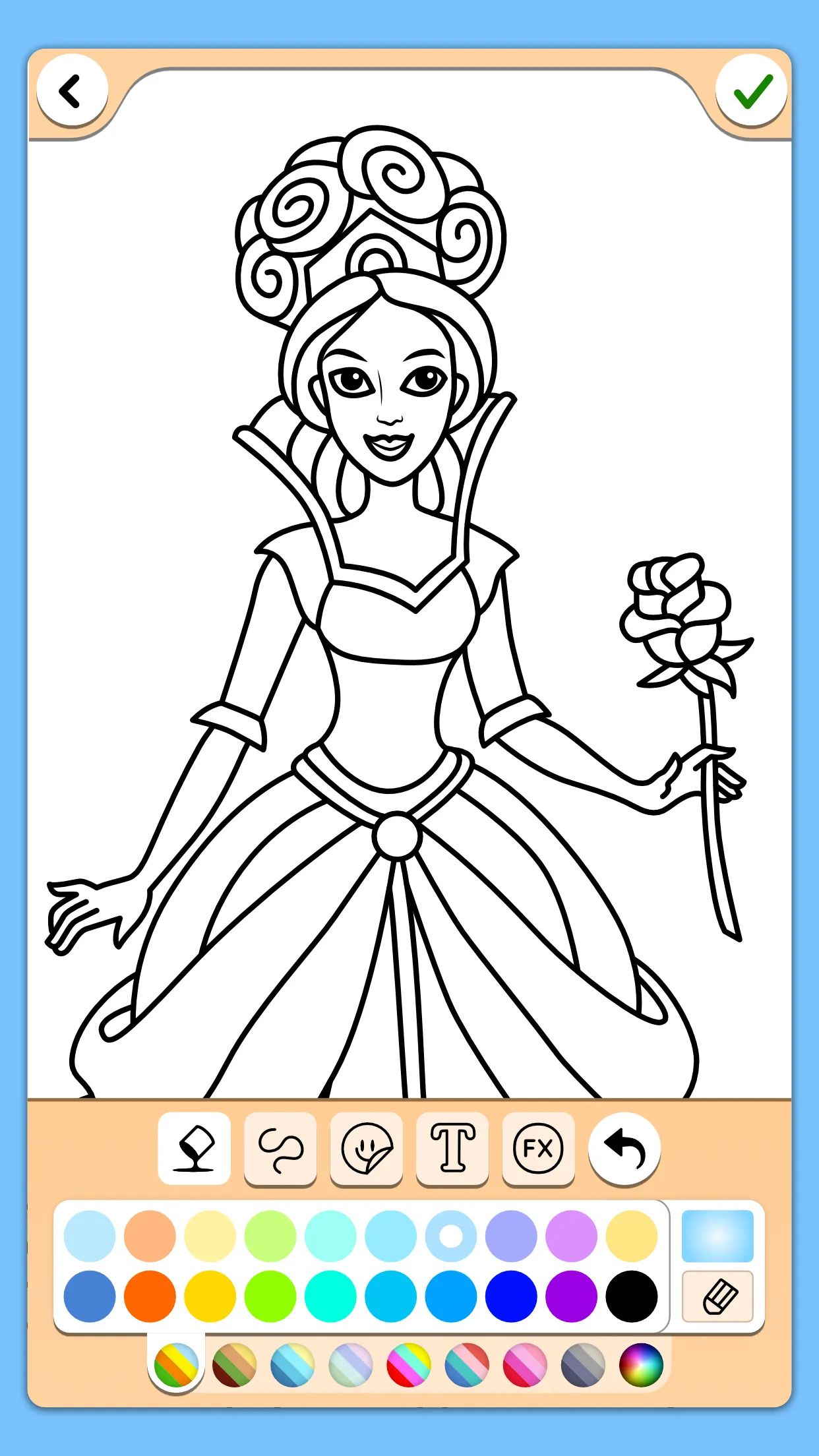 Princess Coloring Game | Indus Appstore | Screenshot