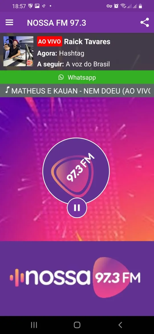 Nossa FM 97.3 | Indus Appstore | Screenshot