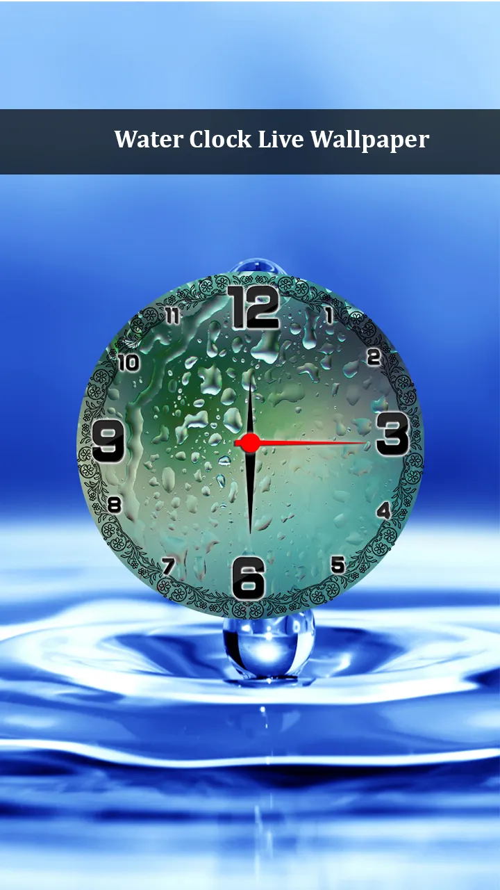 Water Clock Live Wallpaper | Indus Appstore | Screenshot