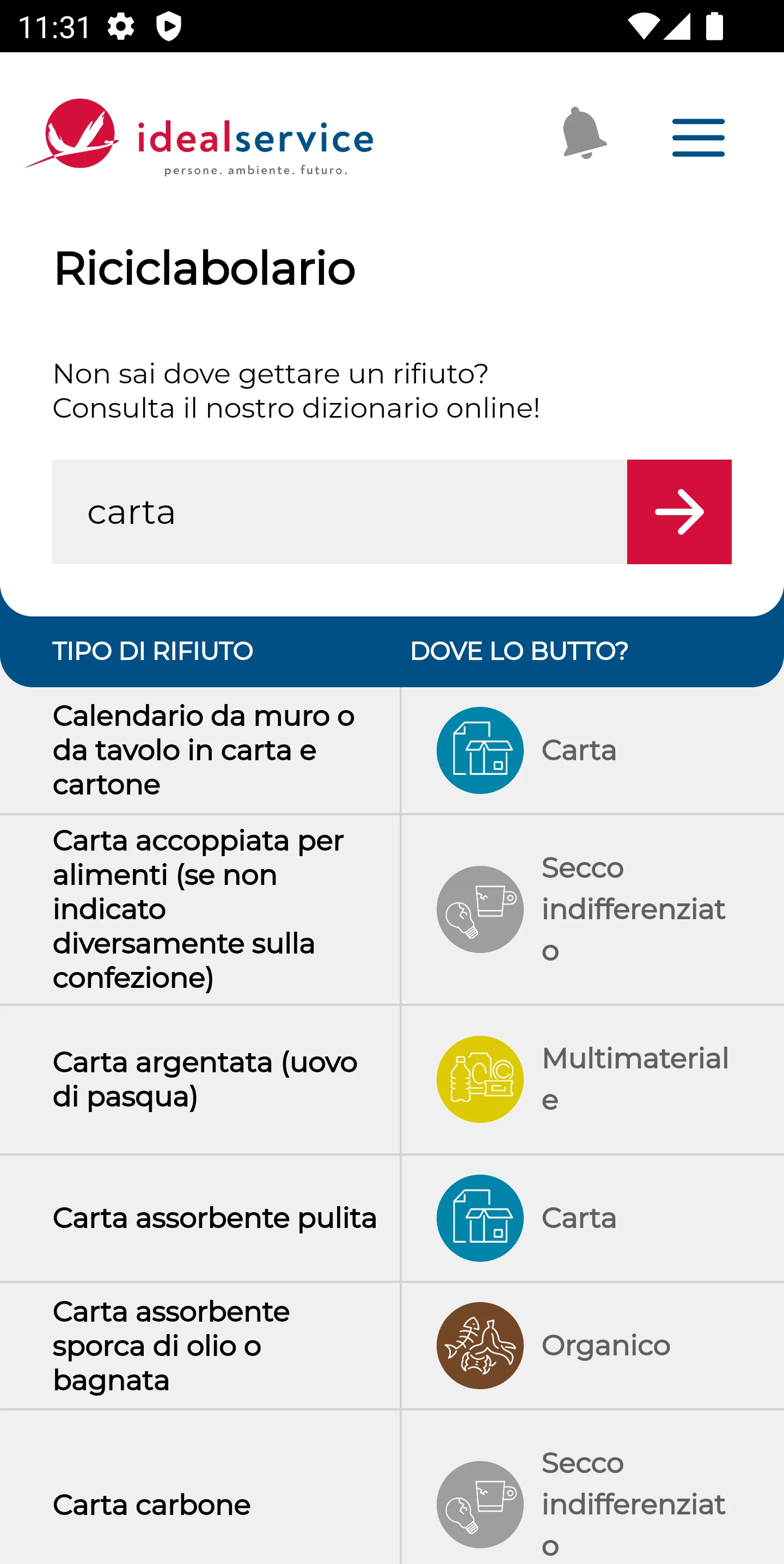 Idealservice Rifiuto Zero | Indus Appstore | Screenshot