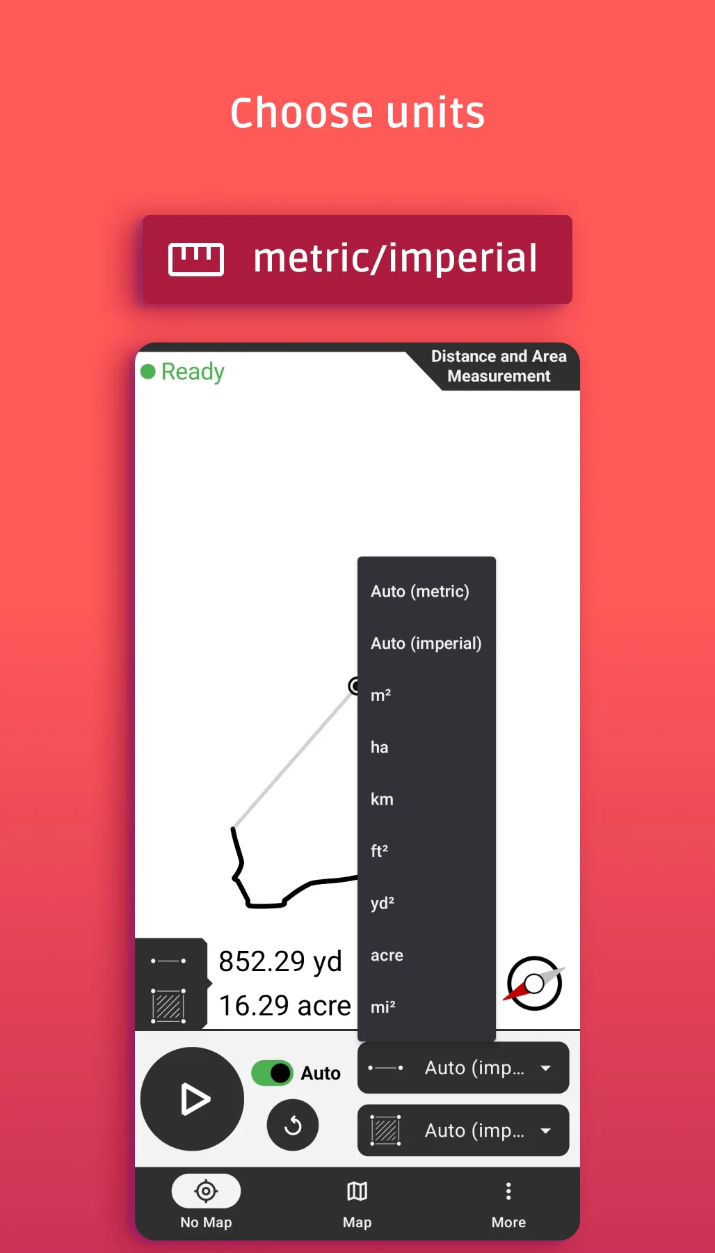 Distance and area measurement | Indus Appstore | Screenshot