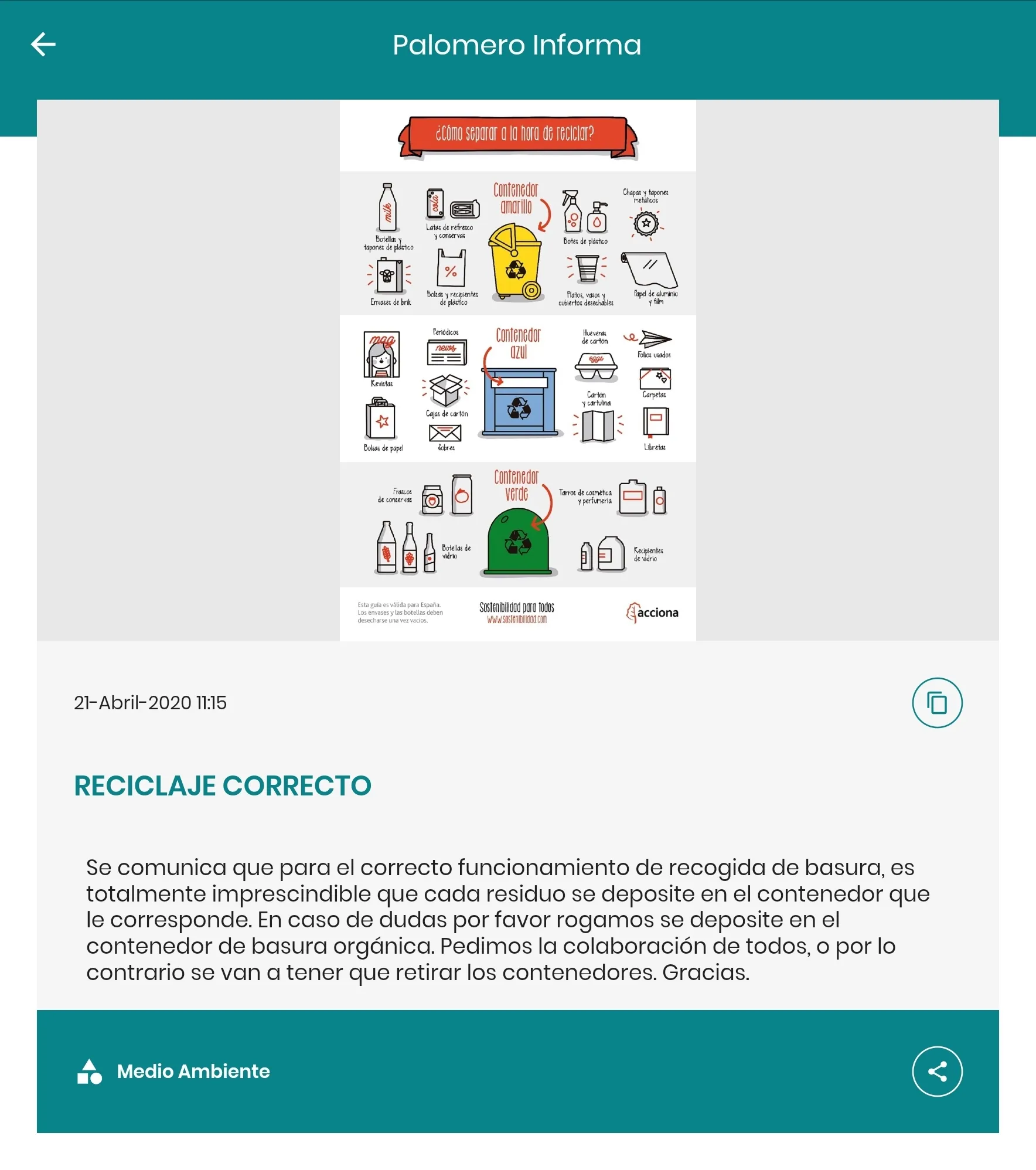 Palomero Informa | Indus Appstore | Screenshot