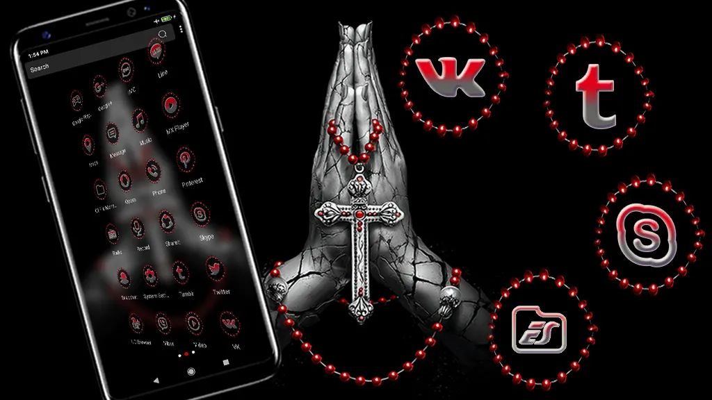 Jesus Cross Launcher Theme | Indus Appstore | Screenshot