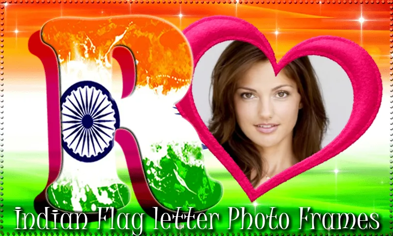 Indian Flag Letter Photo Frame | Indus Appstore | Screenshot