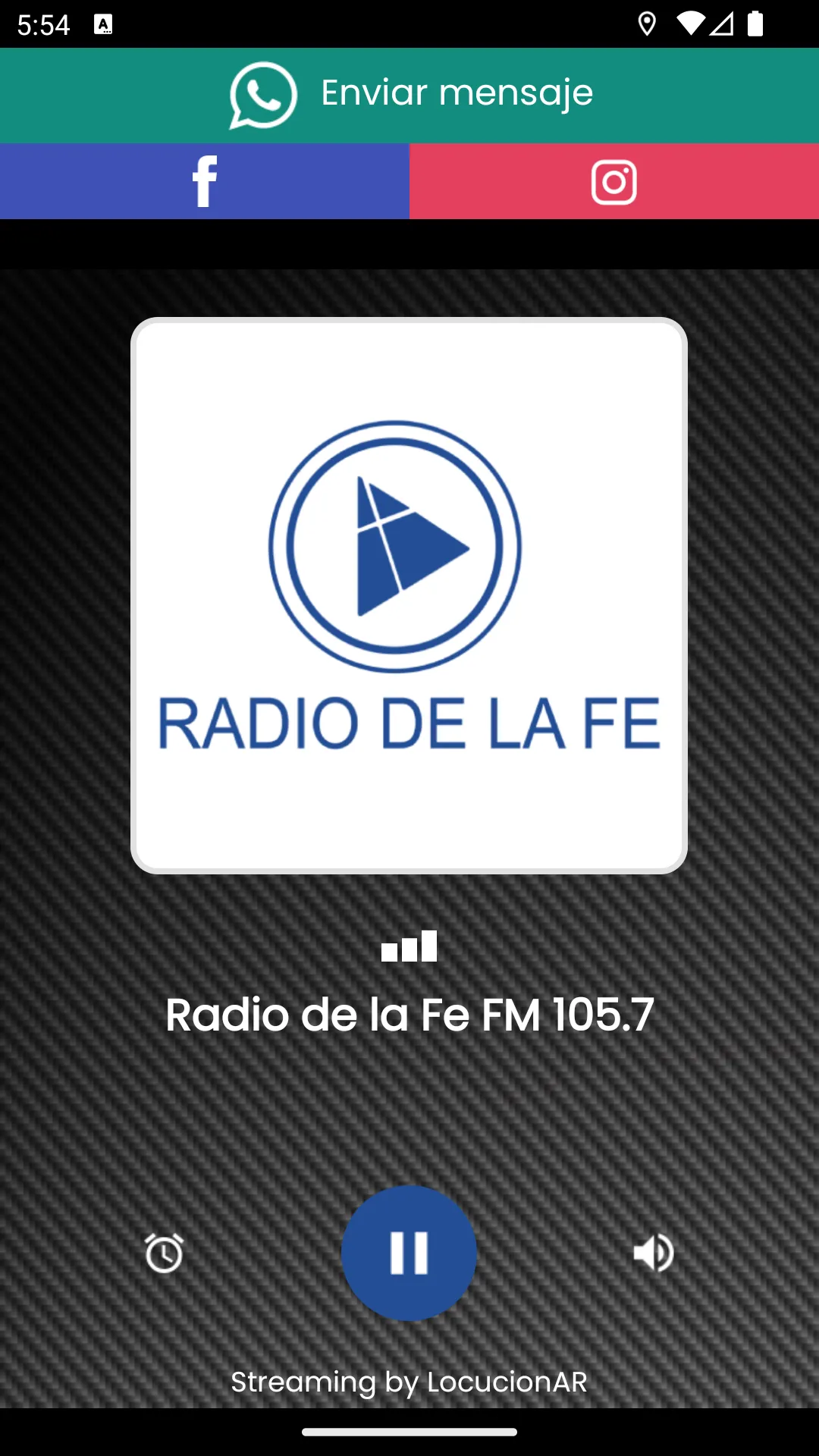 Radio de la Fe FM 105.7 | Indus Appstore | Screenshot