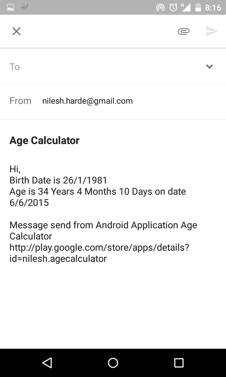 Age Calculator | Indus Appstore | Screenshot