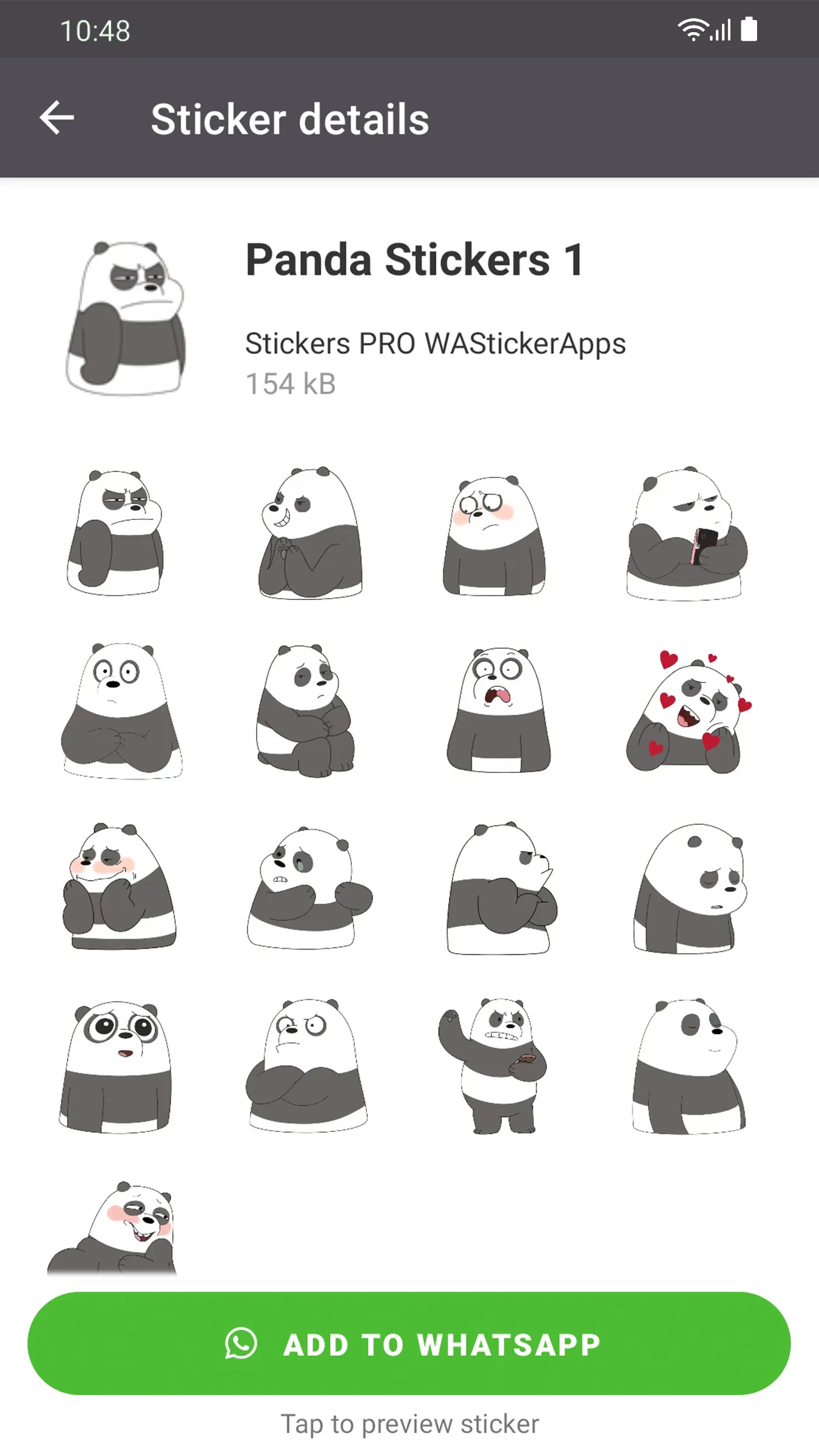 Funny Panda Stickers WASticker | Indus Appstore | Screenshot