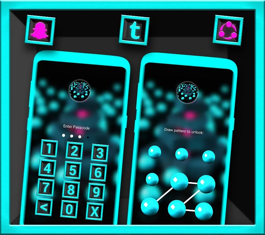 3D Cyan Ball Cubes Launcher | Indus Appstore | Screenshot