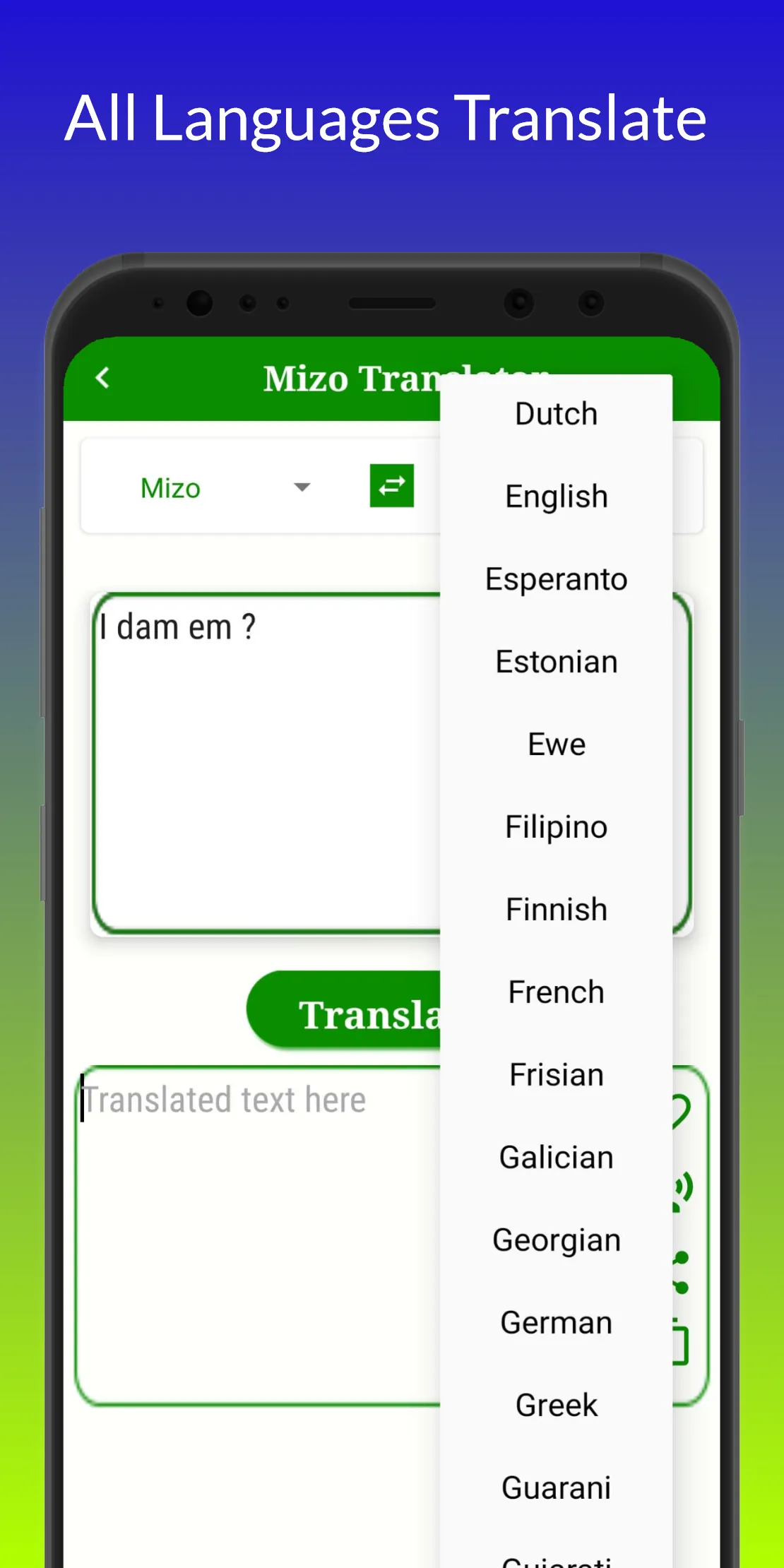 Mizo Translator | Indus Appstore | Screenshot