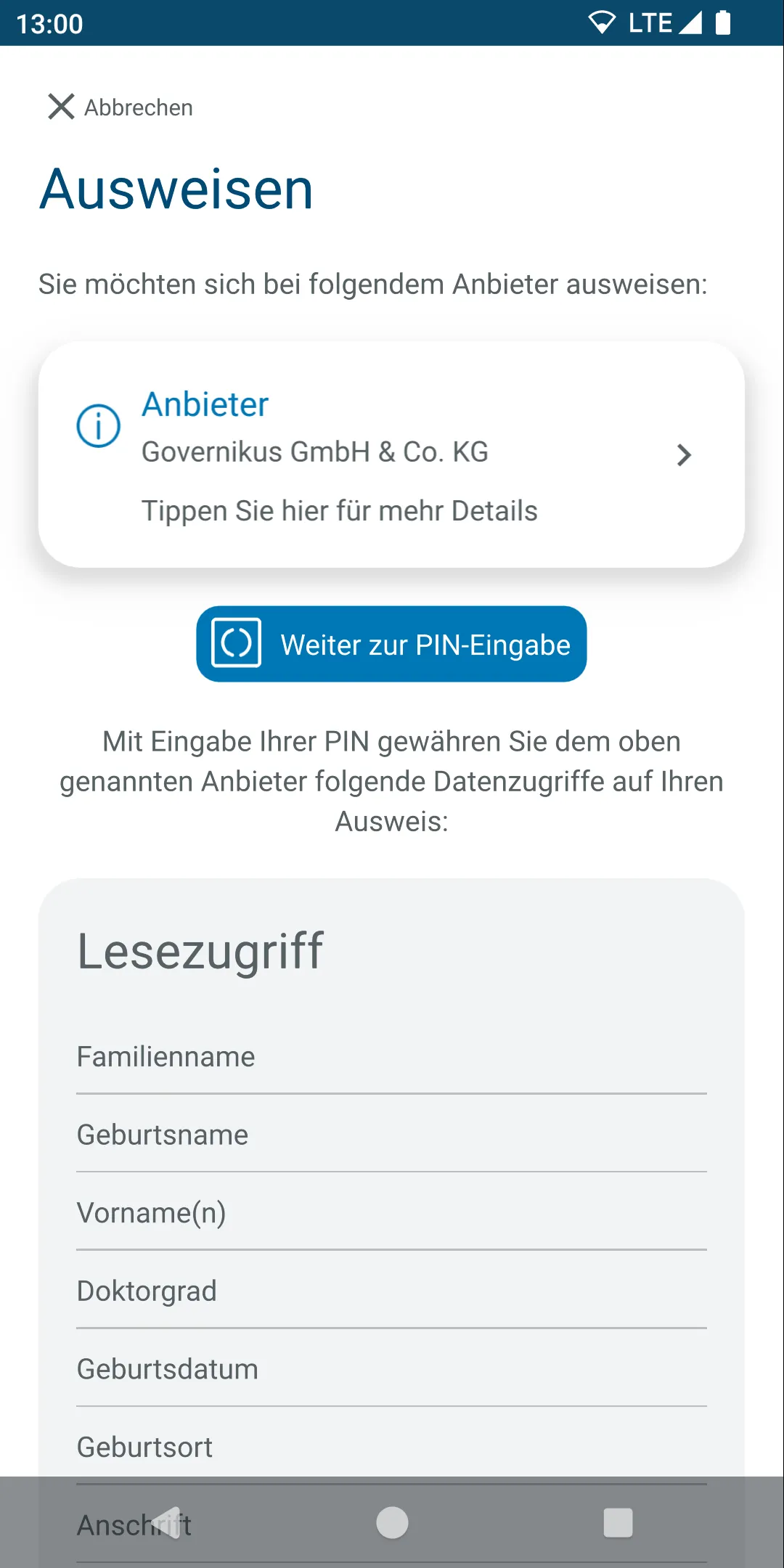 AusweisApp Bund | Indus Appstore | Screenshot