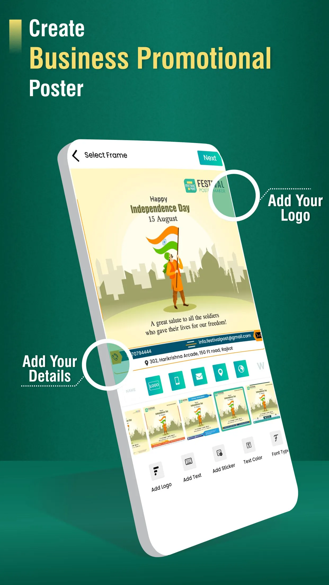 Festival Poster Maker & Post | Indus Appstore | Screenshot