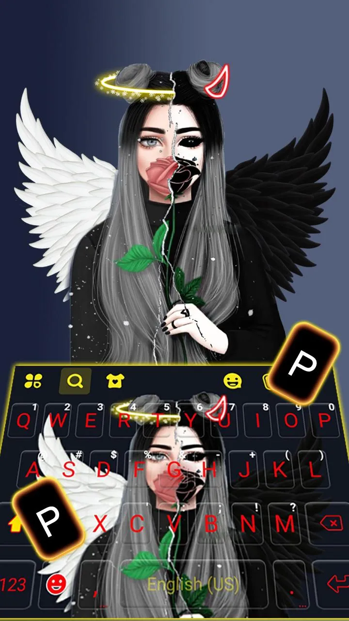 Angel Devil Keyboard | Indus Appstore | Screenshot