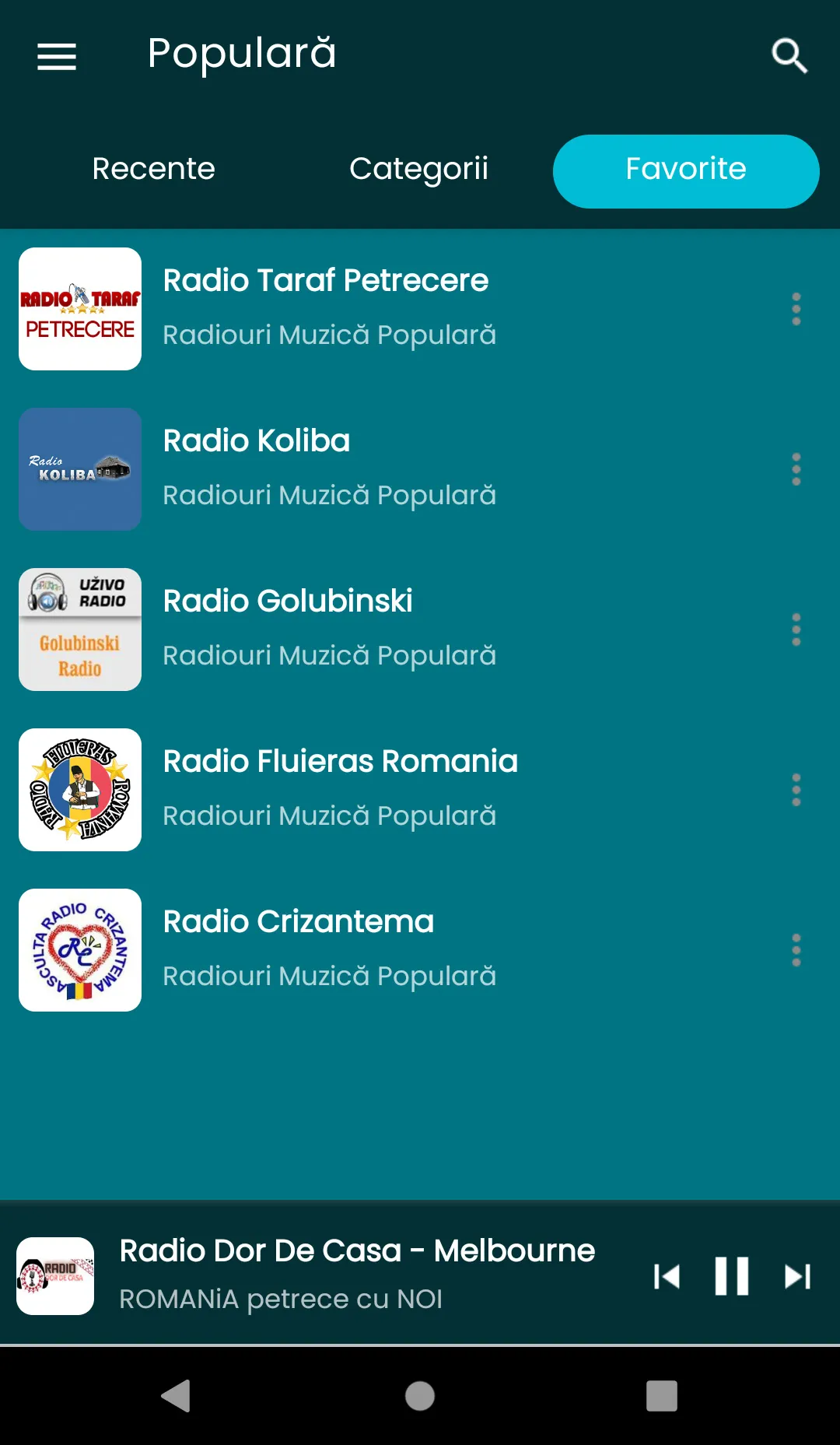 Radio muzică populară | Indus Appstore | Screenshot