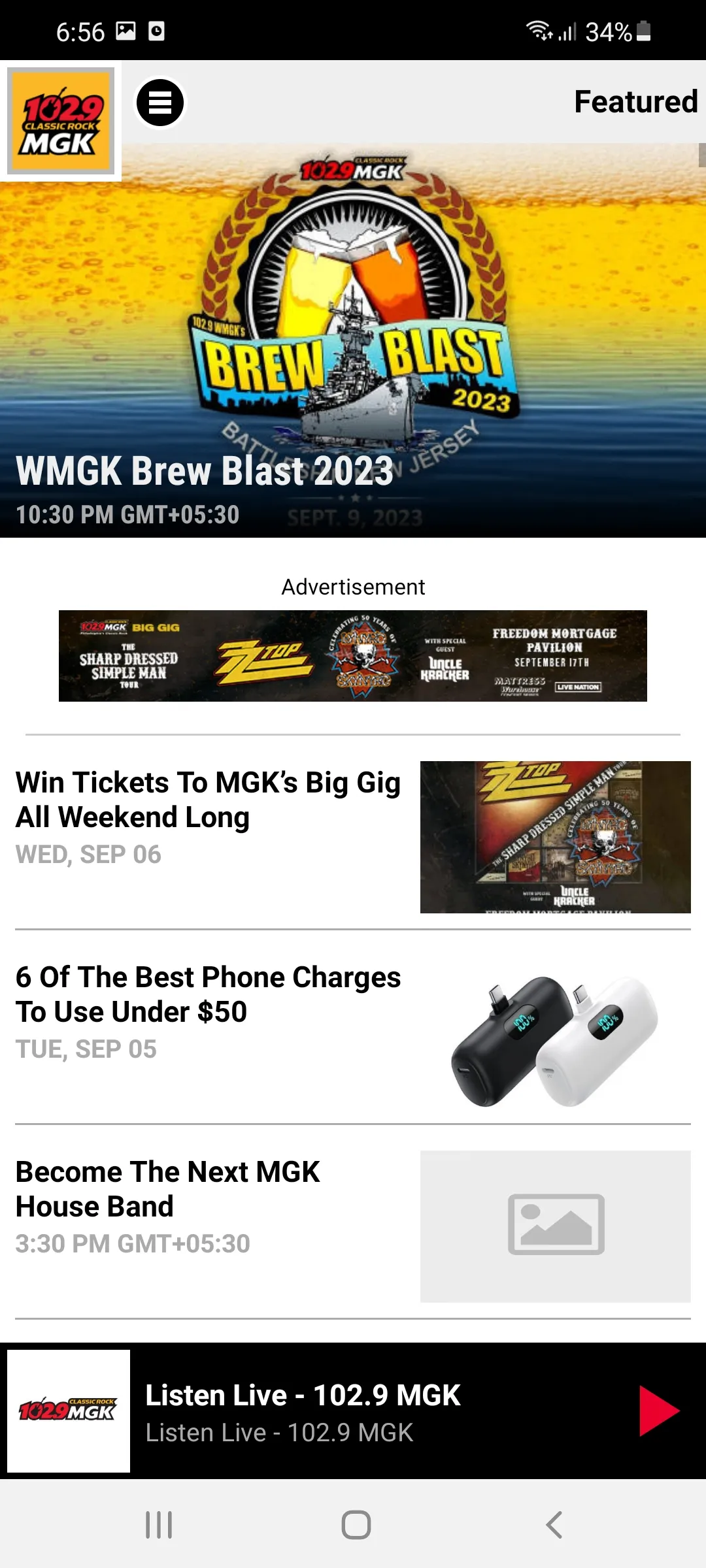 102.9 WMGK | Indus Appstore | Screenshot