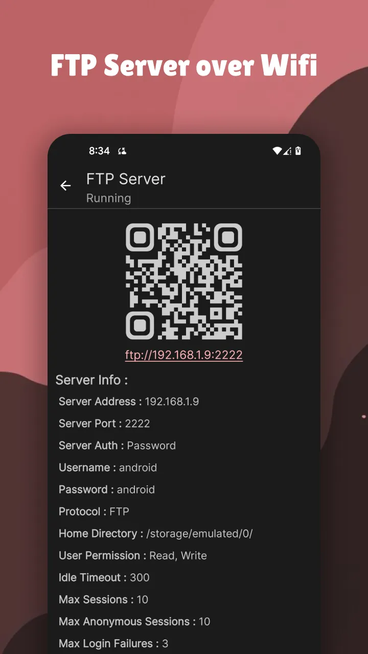 Wifi FTP Server | Indus Appstore | Screenshot