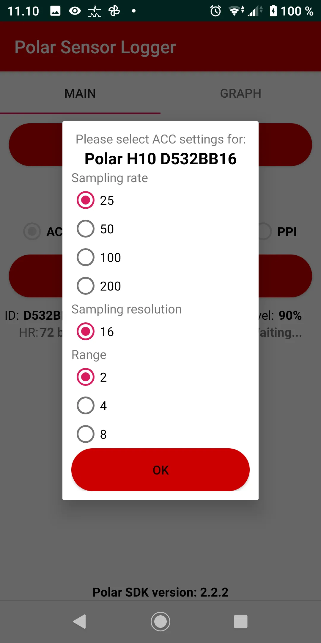 Polar Sensor Logger | Indus Appstore | Screenshot