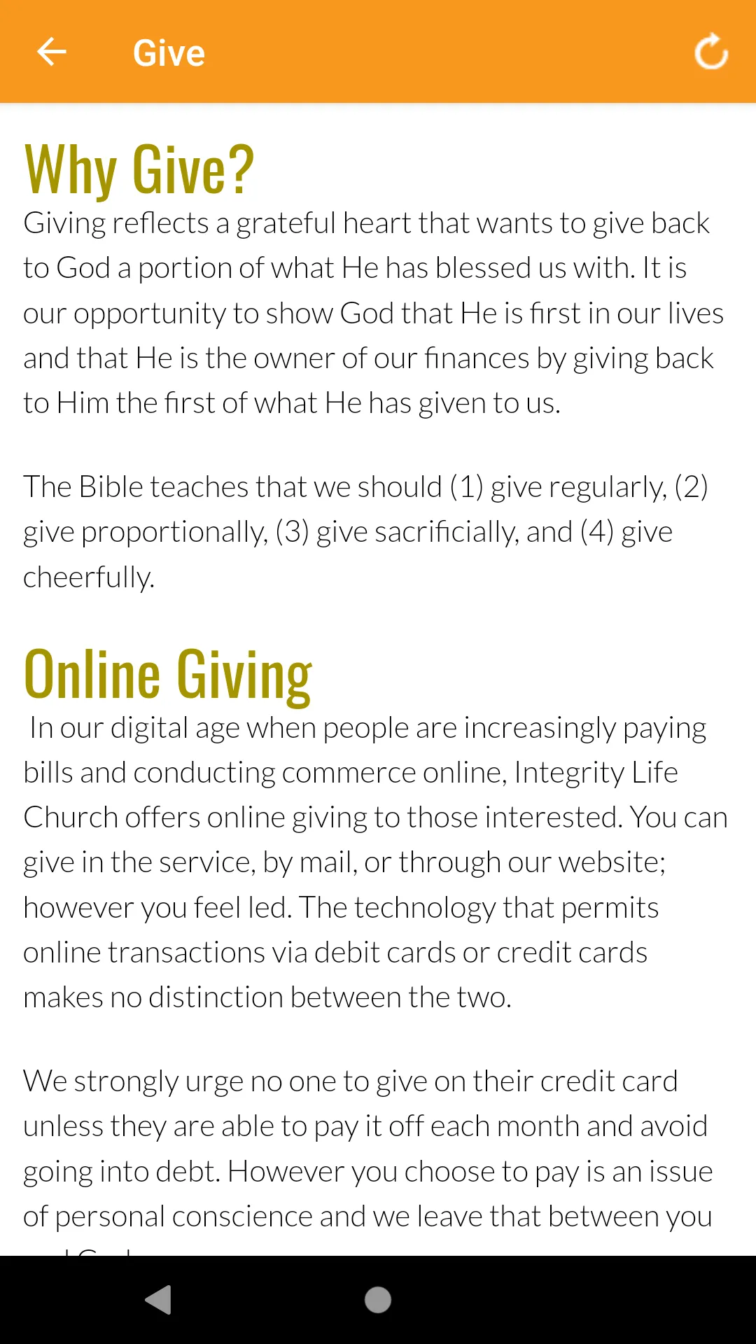 Integrity Life Church | Indus Appstore | Screenshot