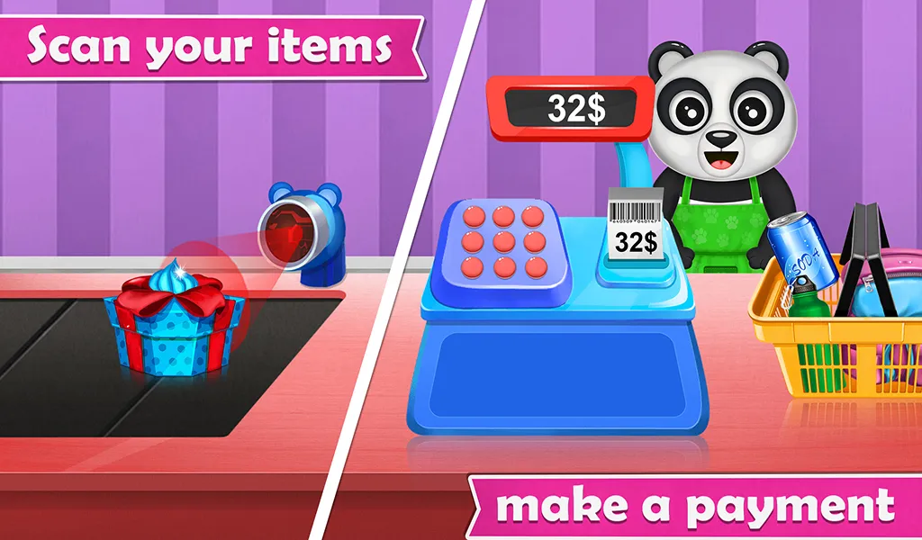 Panda Supermarket Shopping Fun | Indus Appstore | Screenshot