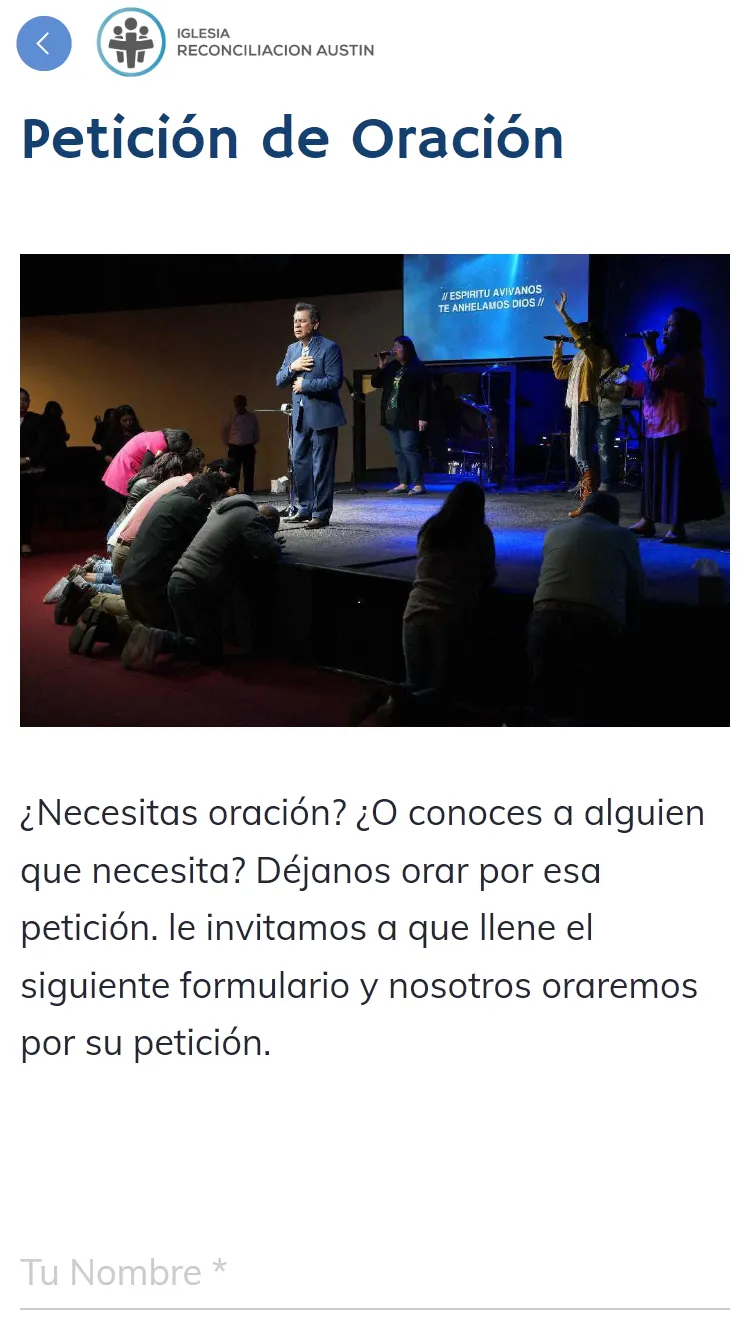 Iglesia Reconciliacion Austin | Indus Appstore | Screenshot