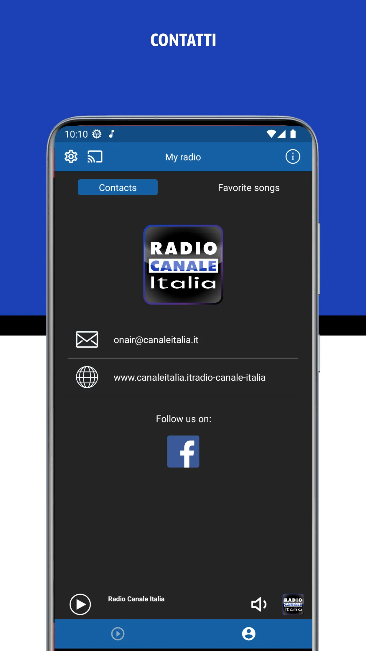 Radio Canale Italia | Indus Appstore | Screenshot