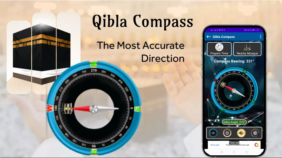 Qibla Direction | Islamic App | Indus Appstore | Screenshot