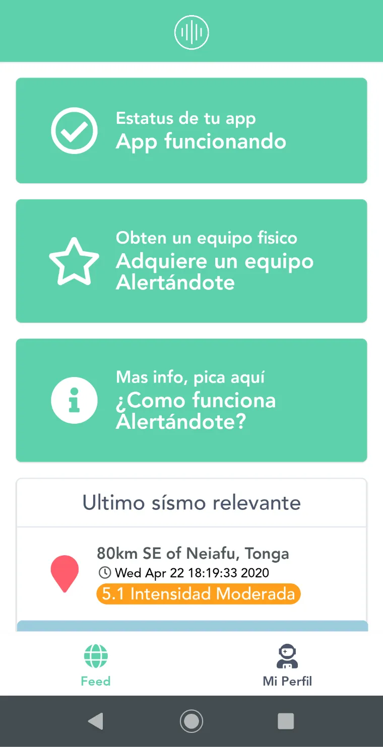 Alertándote Alerta Sísmica | Indus Appstore | Screenshot