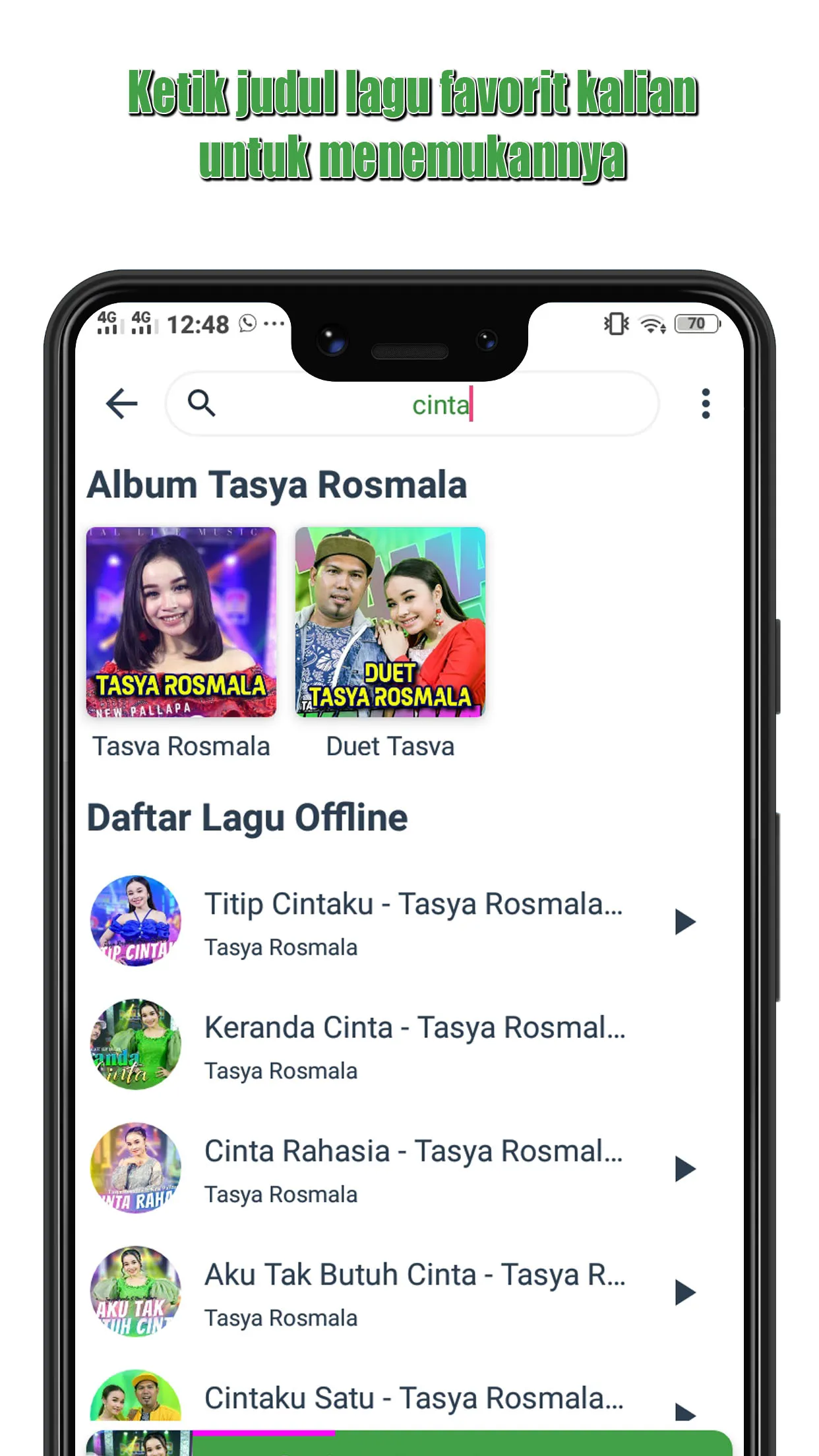 Lagu Tasya Rosmala Offline | Indus Appstore | Screenshot