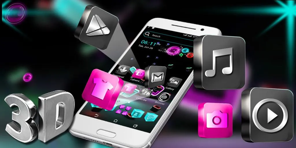 3D Icon Launcher Theme | Indus Appstore | Screenshot