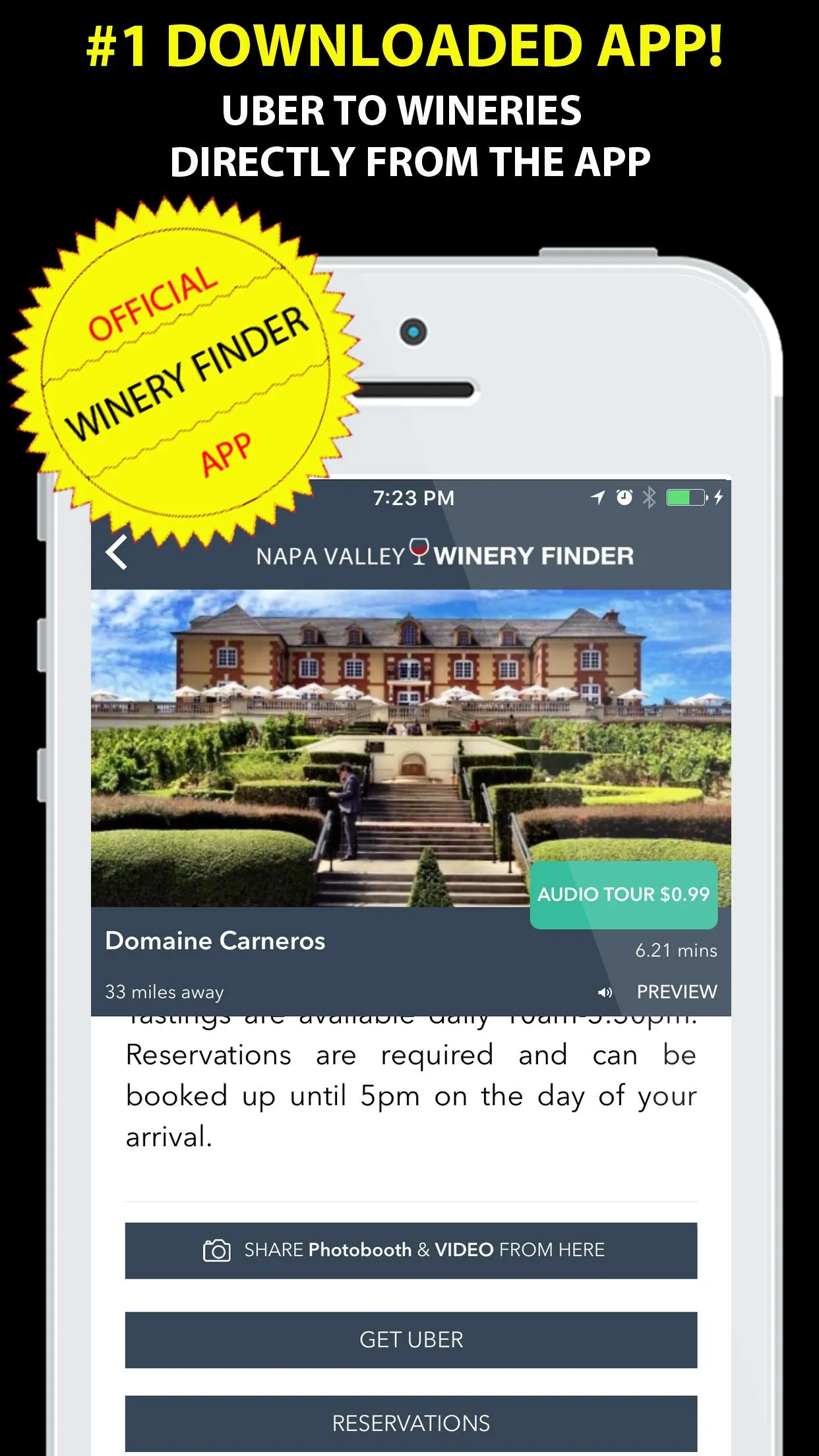 Napa Valley Winery Finder | Indus Appstore | Screenshot