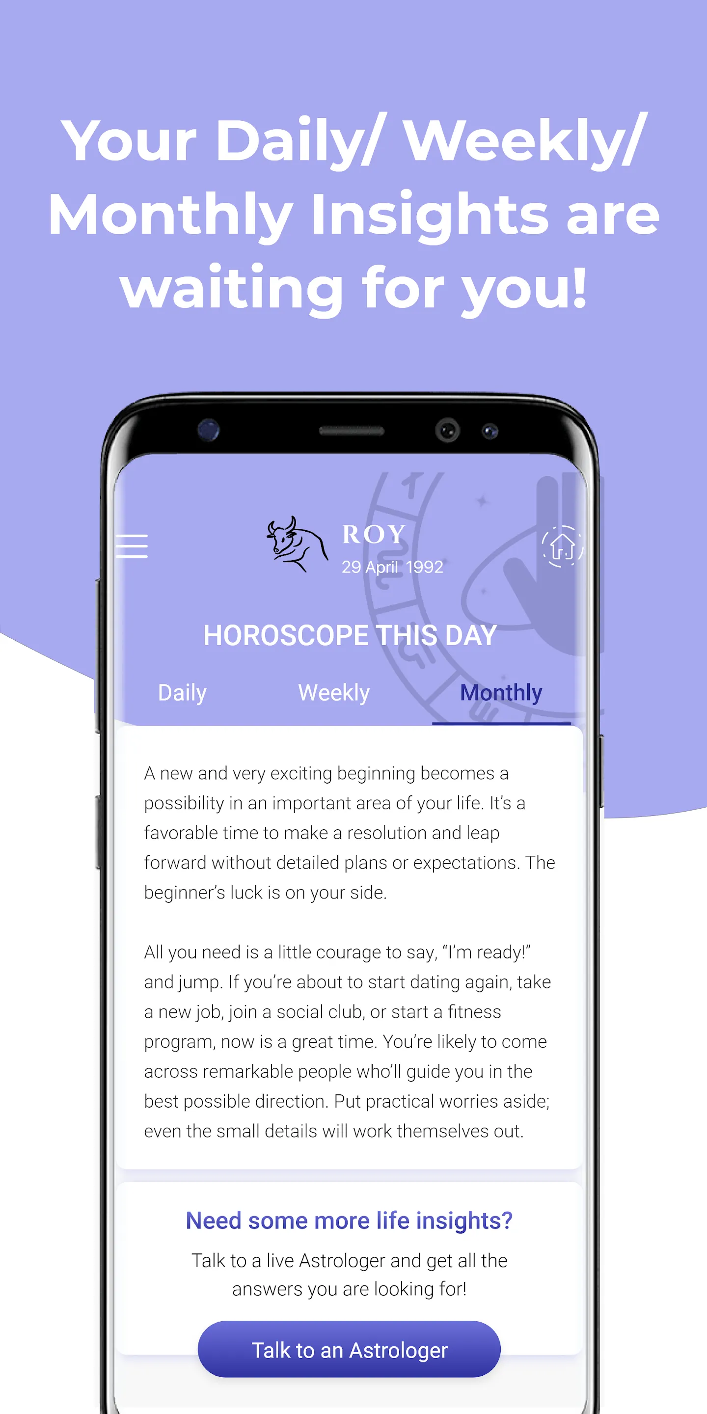 Daily Horoscope Reading | Indus Appstore | Screenshot