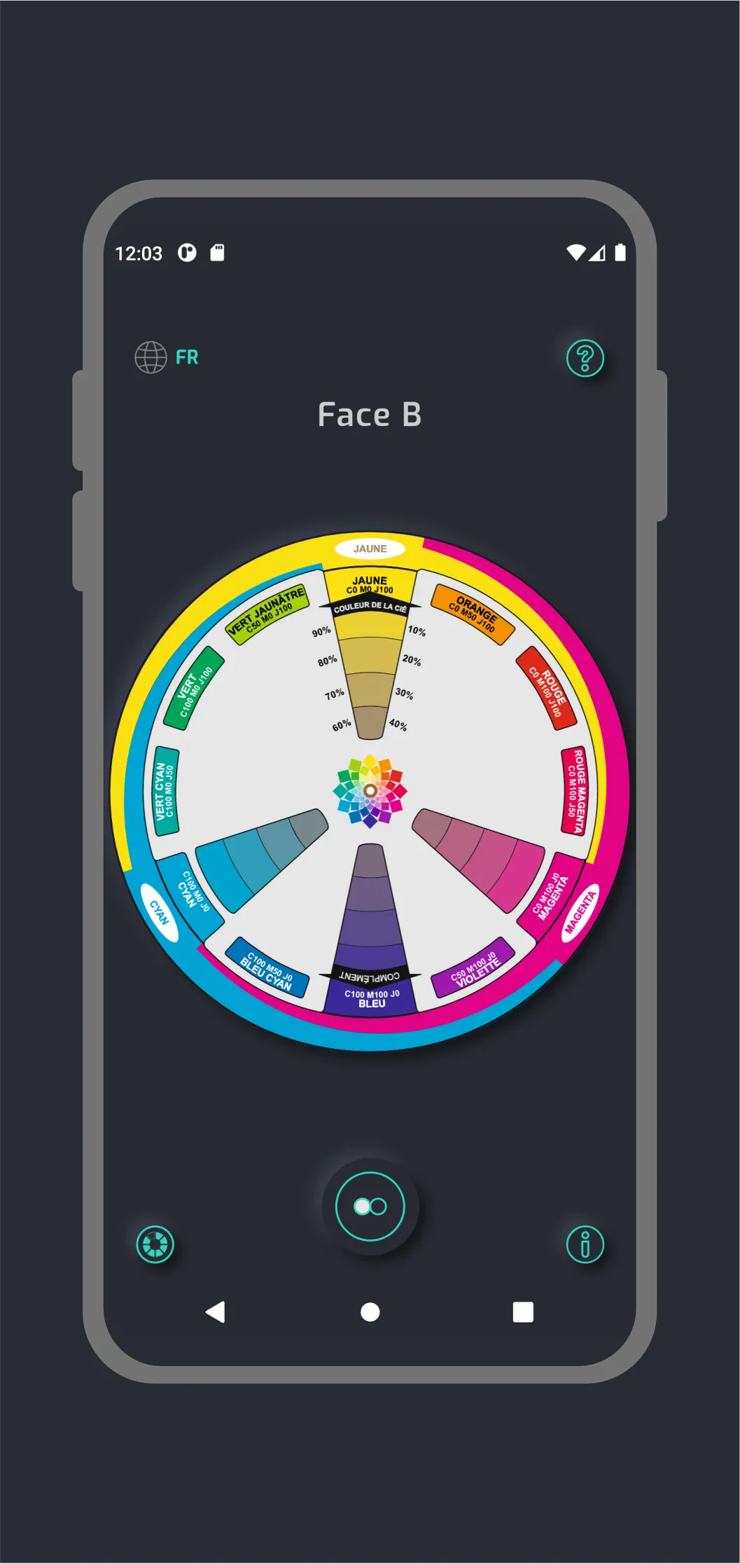 CMY Color Wheel | Indus Appstore | Screenshot