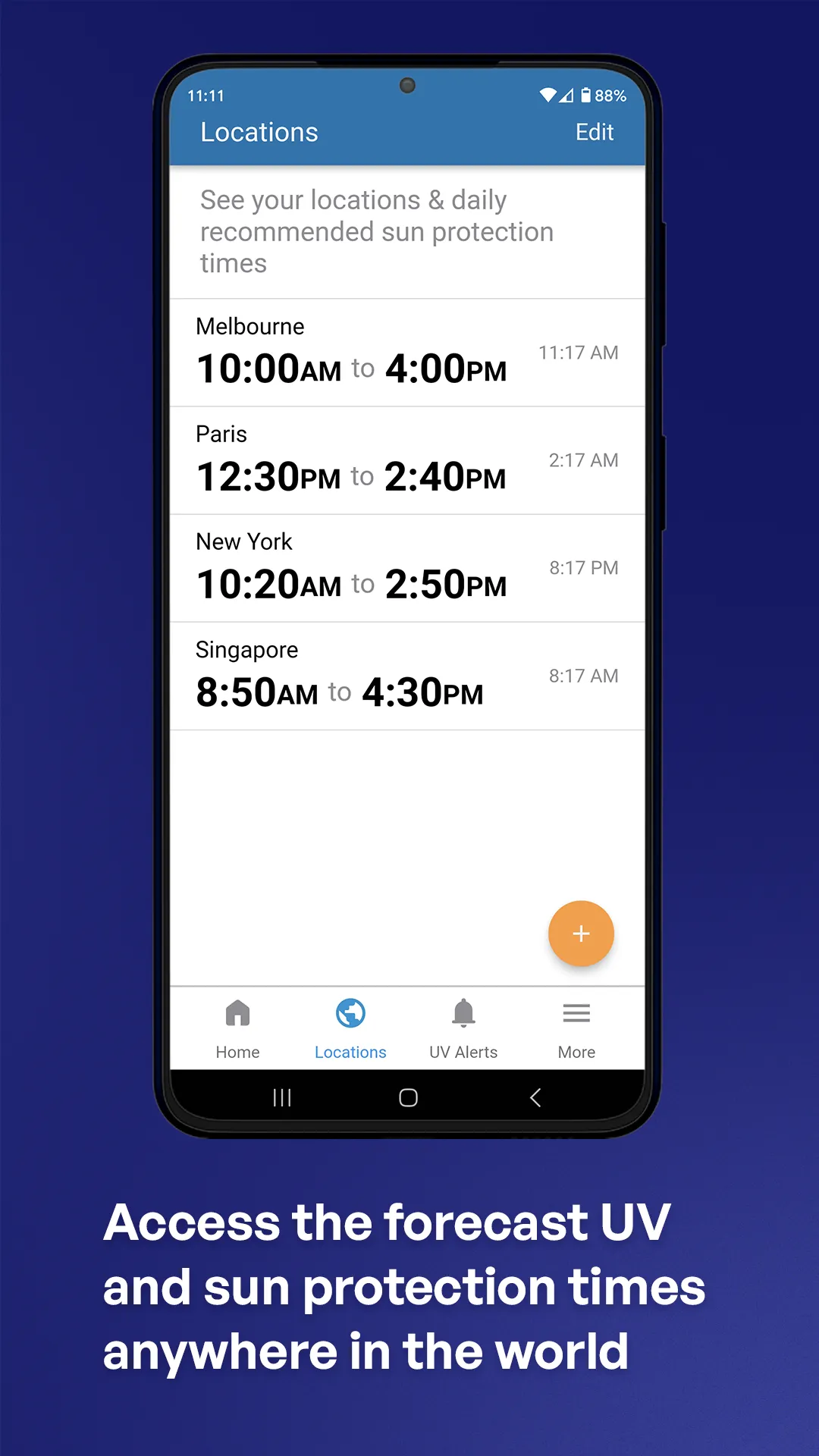 SunSmart Global UV | Indus Appstore | Screenshot