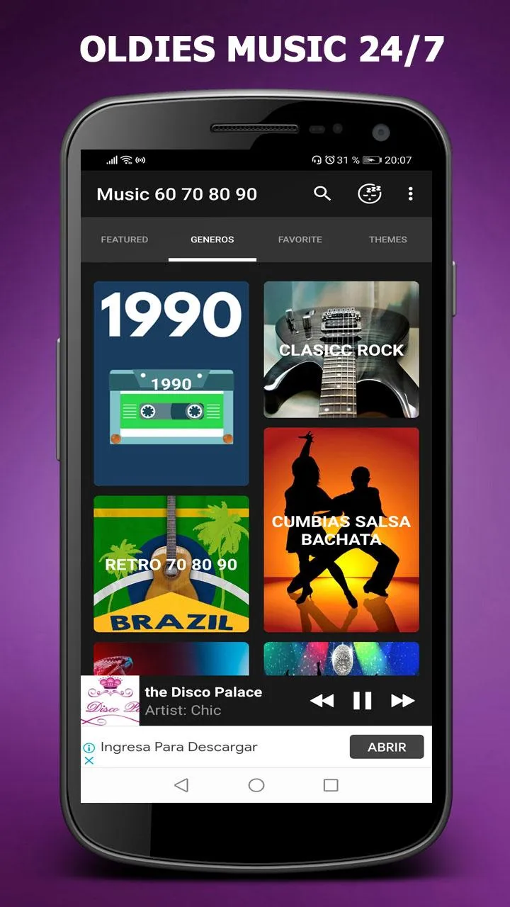 60s 70s 80s 90s Music Oldies | Indus Appstore | Screenshot