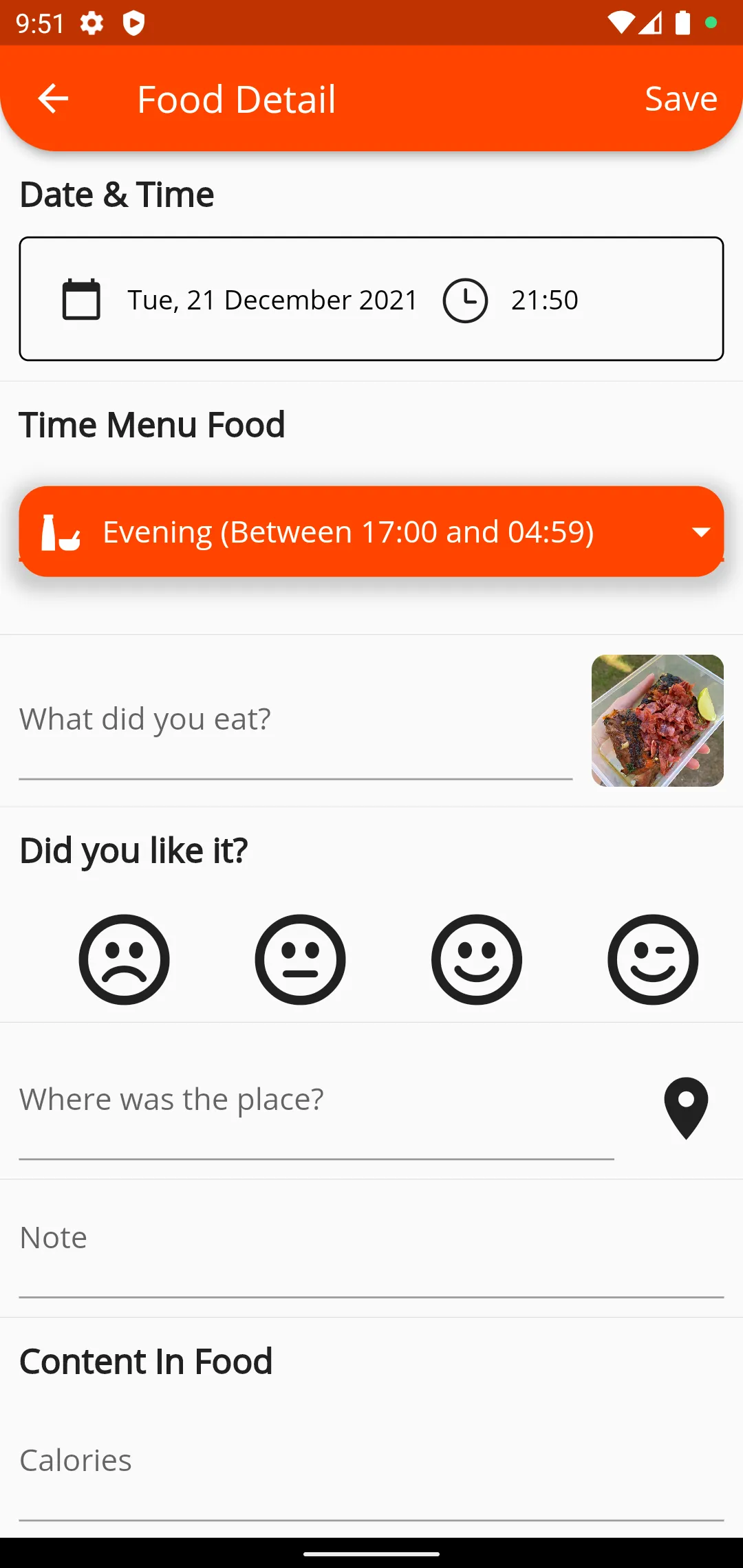 Food Today - Photo & Diary | Indus Appstore | Screenshot